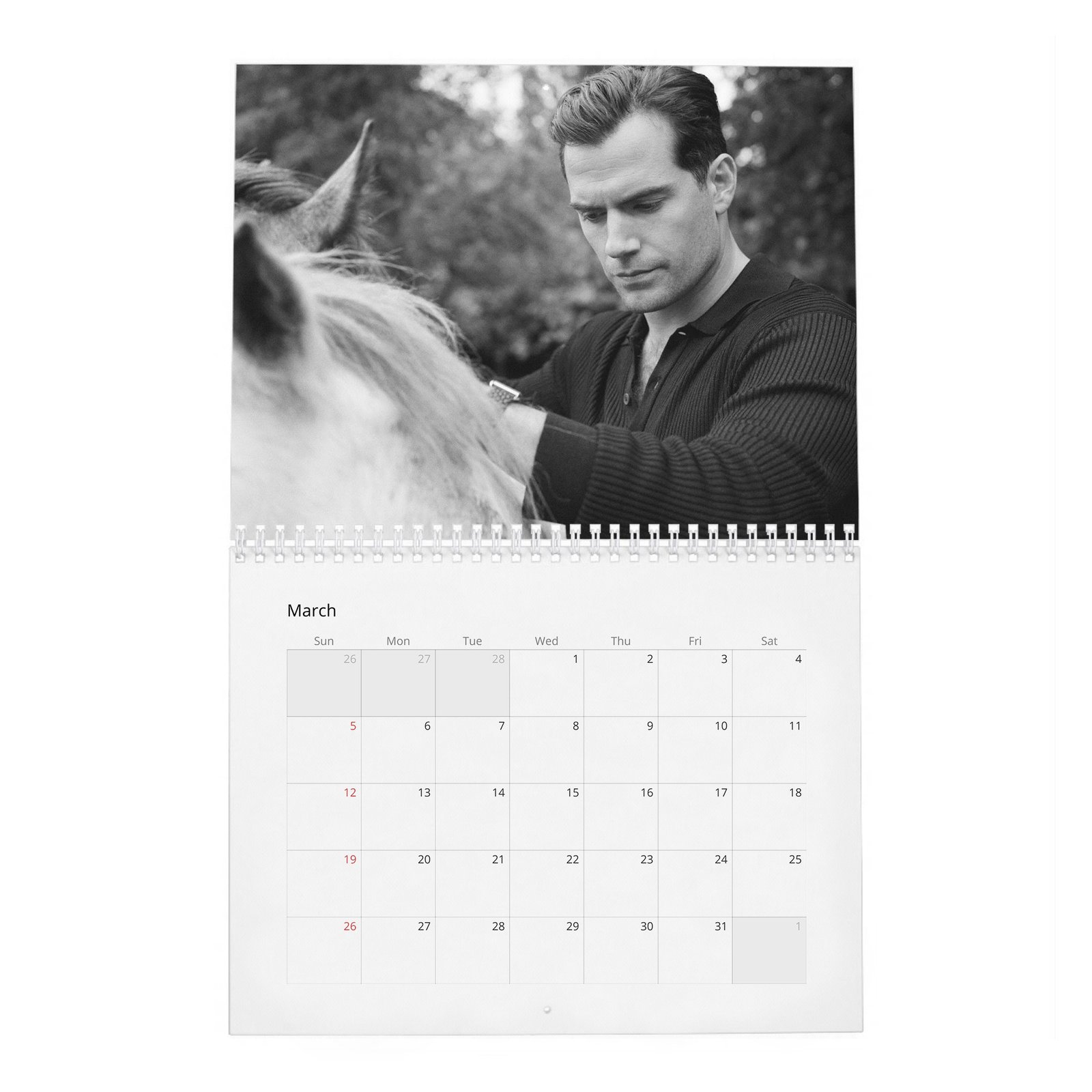 03 Henry Cavill - The Real Power Player 2027 Wall Calendar