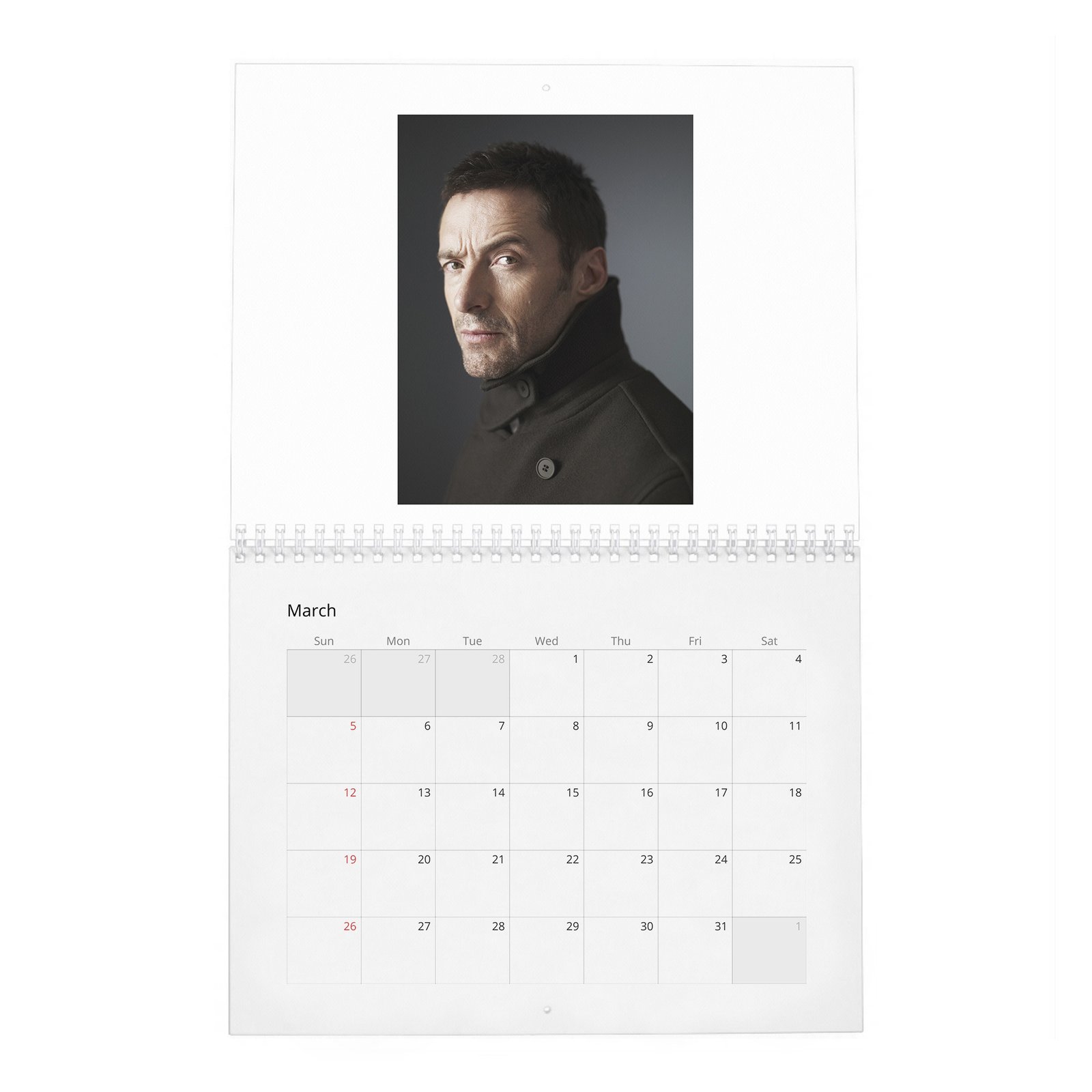 03 Hugh Jackman - The Greatest 2027 Wall Calendar