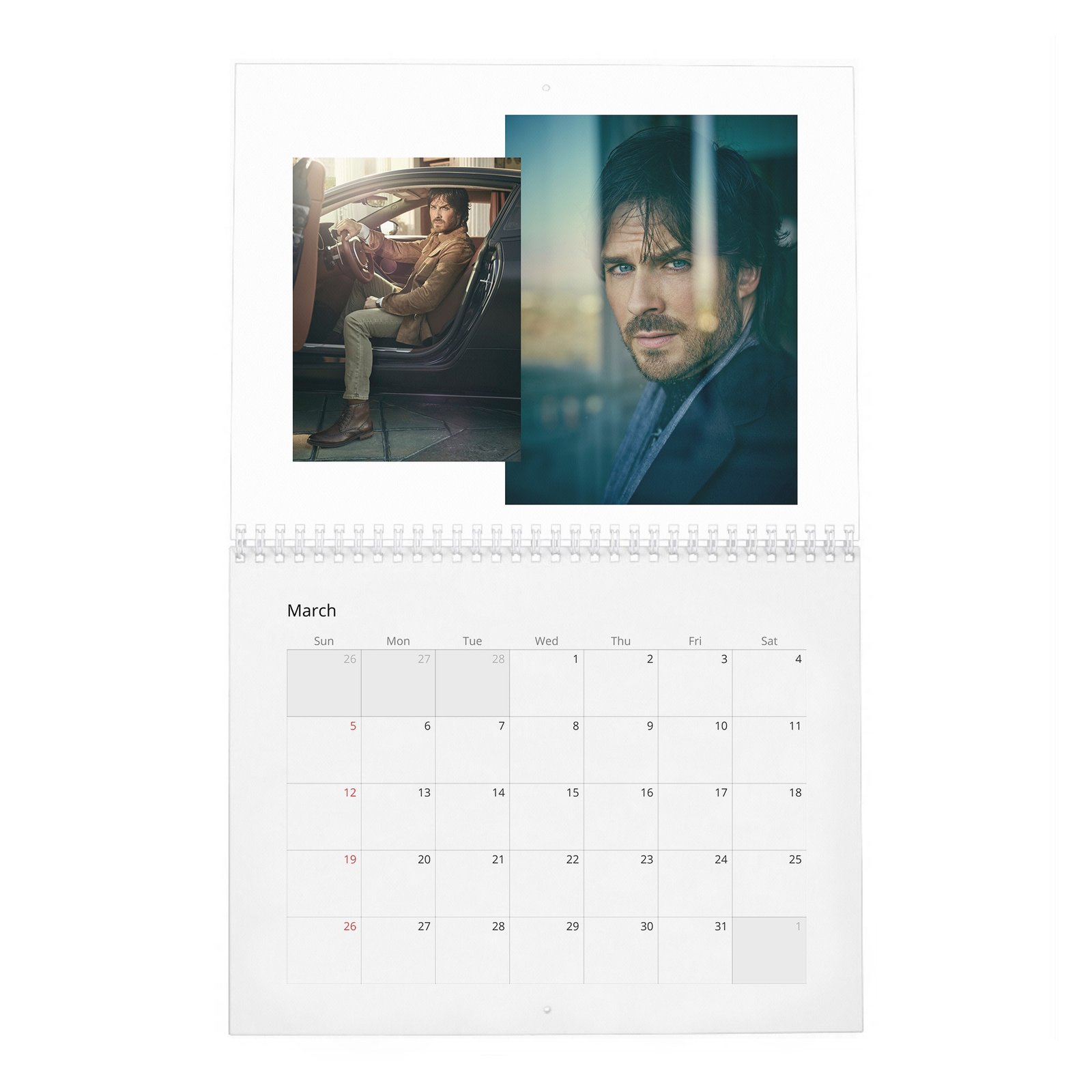 03 Ian Somerhalder - Nobleman 2027 Wall Calendar