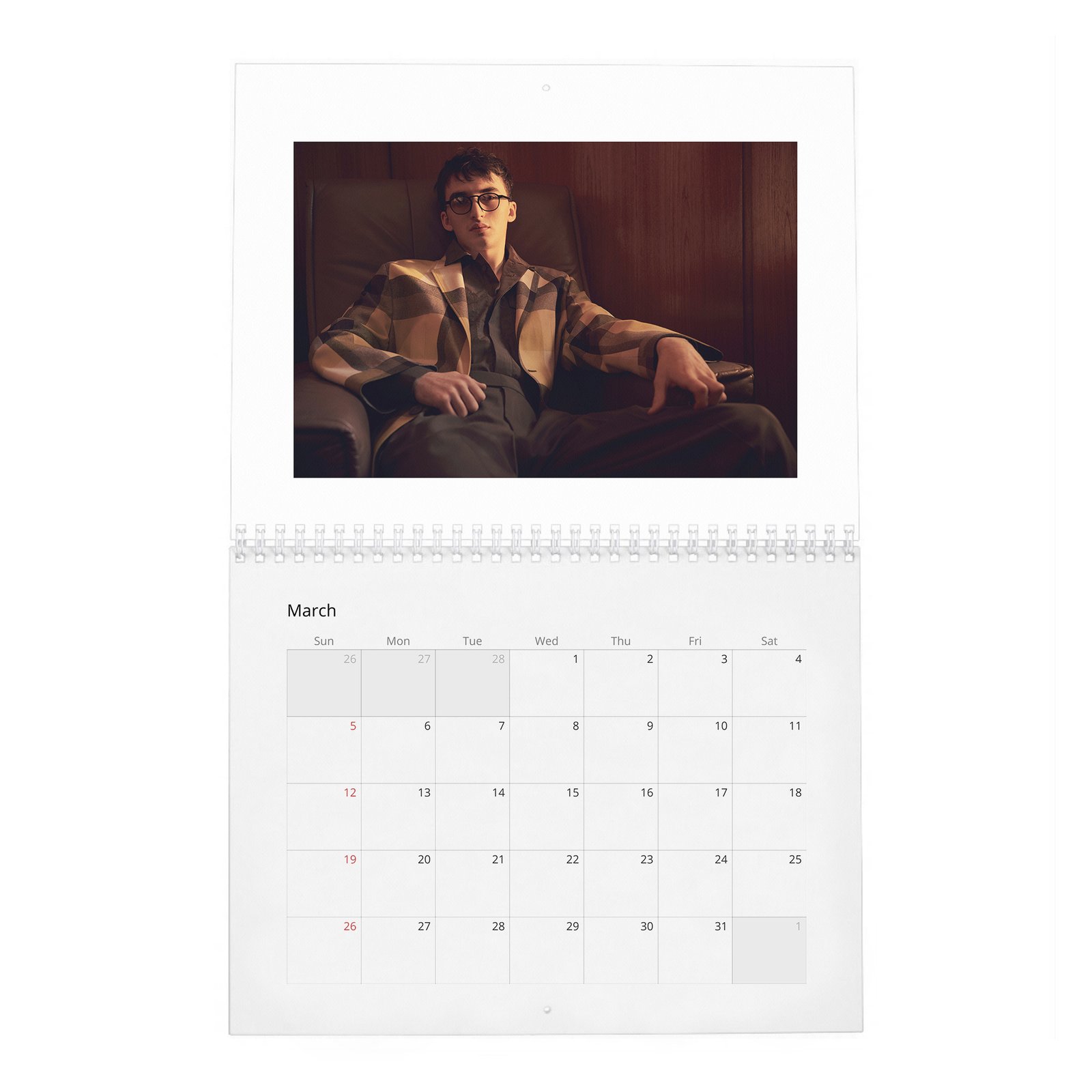 03 Isaac Hempstead Wright - Zoo 2027 Wall Calendar