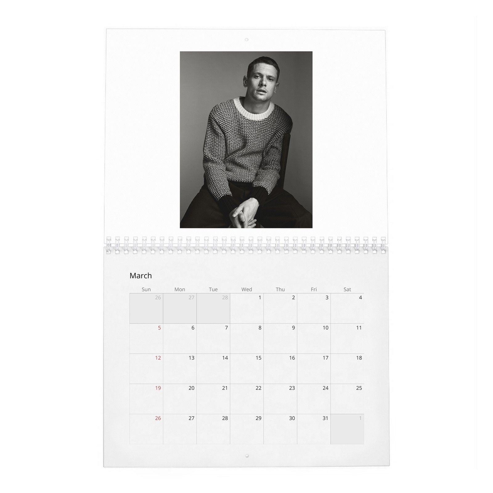 03 Jack O'Connell - Interview 2027 Wall Calendar