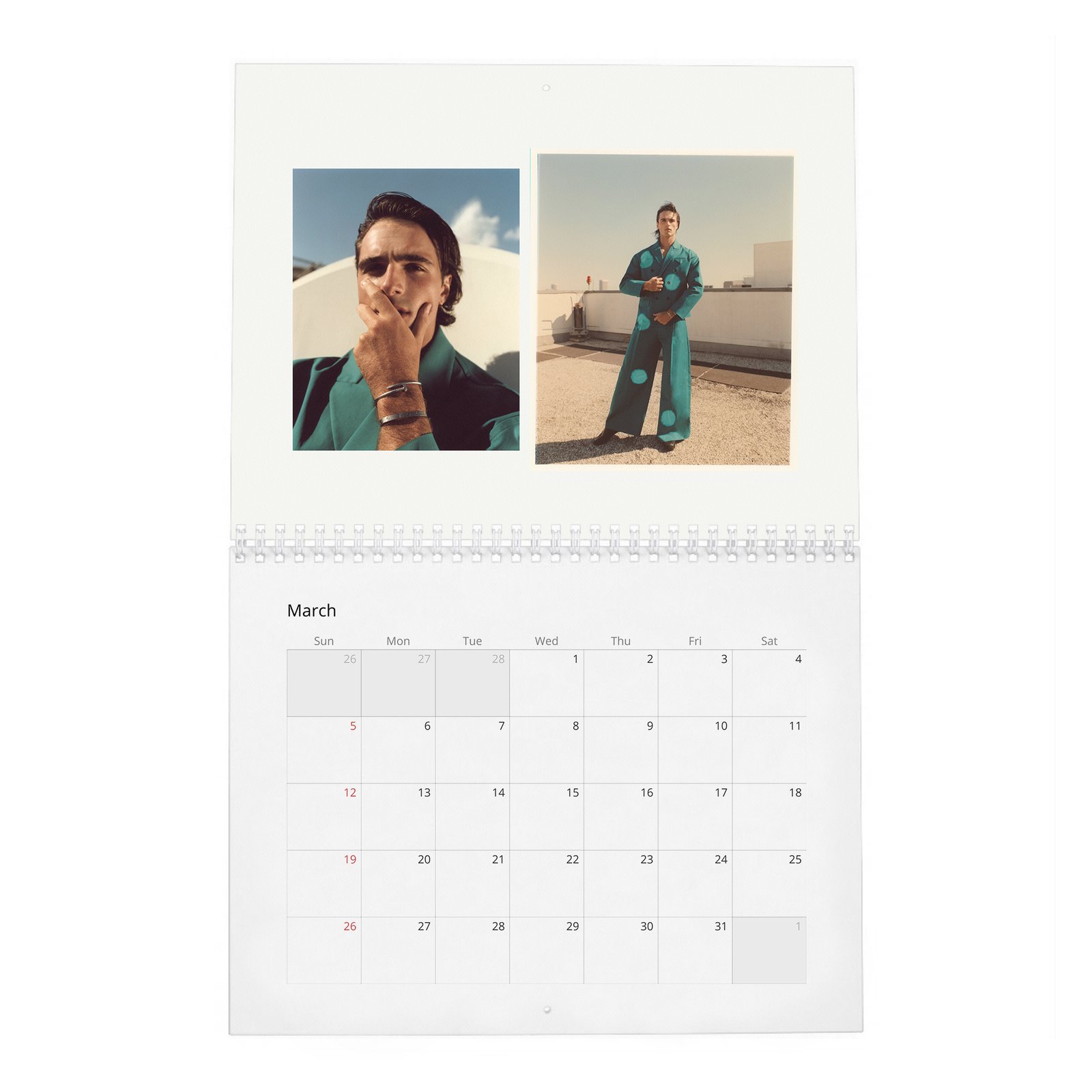 03 Jacob Elordi - Flaunt 2027 Wall Calendar