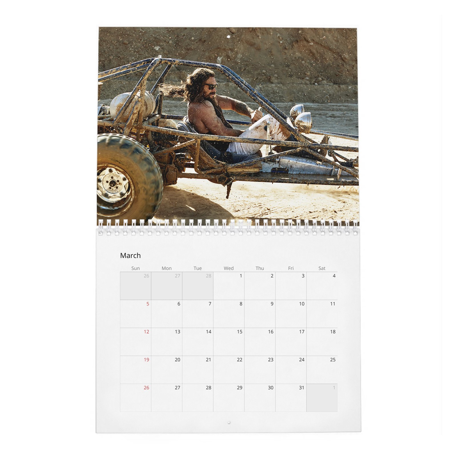 03 Jason Momoa - A New Hero Is Born 2027 Wall Calendar