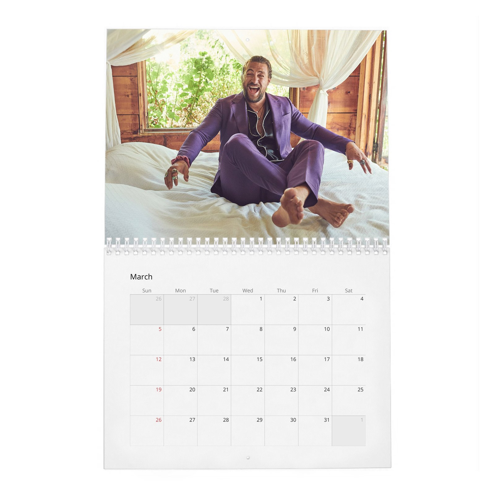 03 Jason Momoa - King Of The Wild Things 2027 Wall Calendar