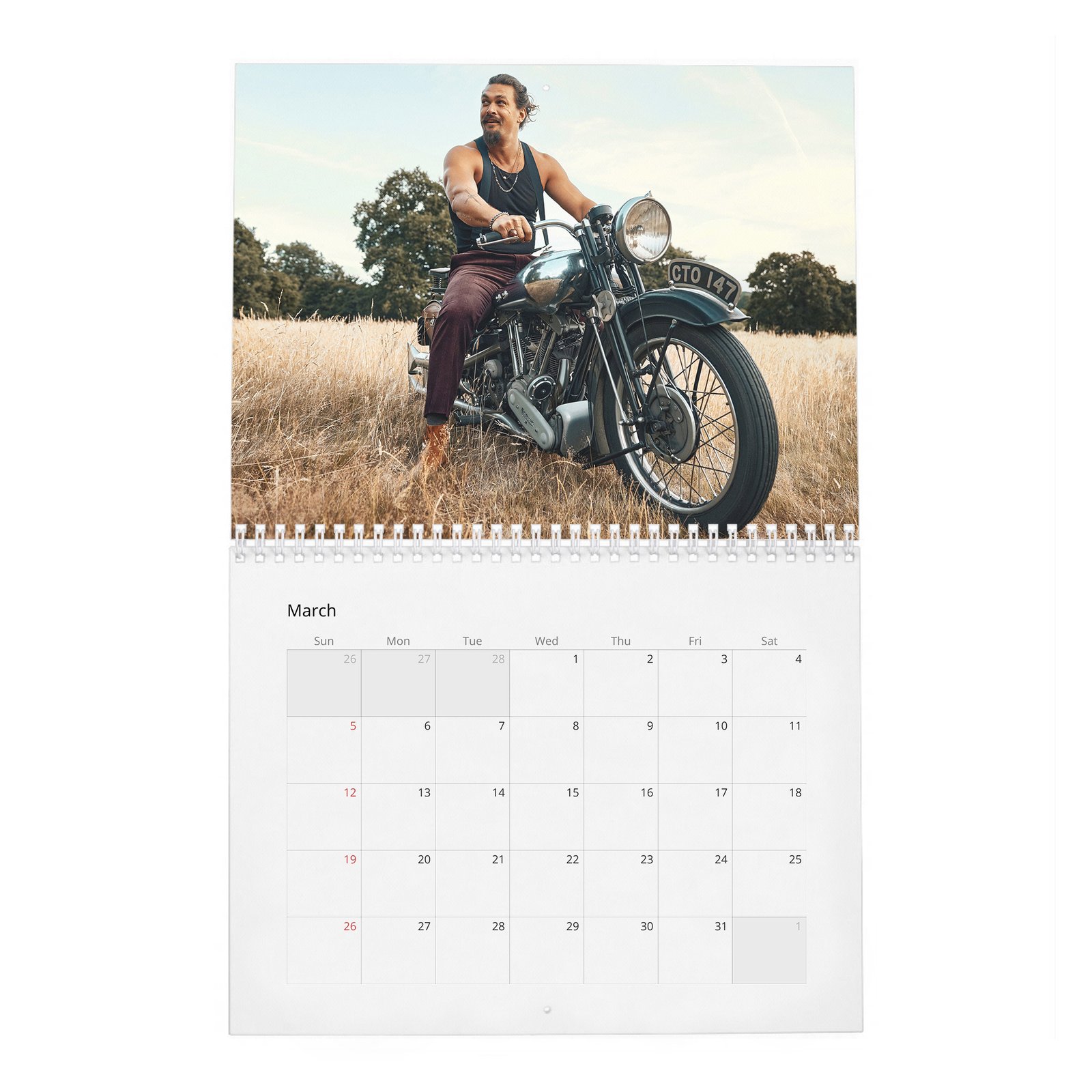 03 Jason Momoa - New Tricks 2027 Wall Calendar