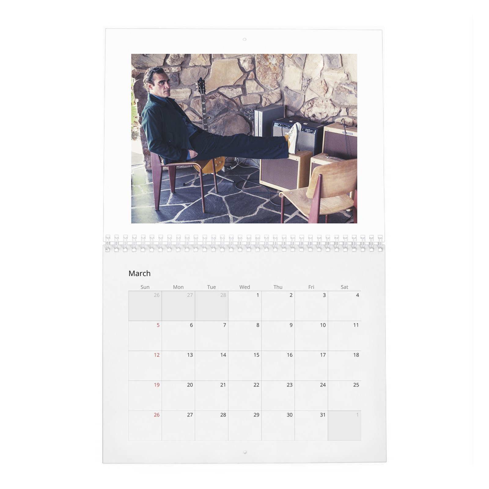 03 Joaquin Phoenix - Hollywood Rebel 2027 Wall Calendar