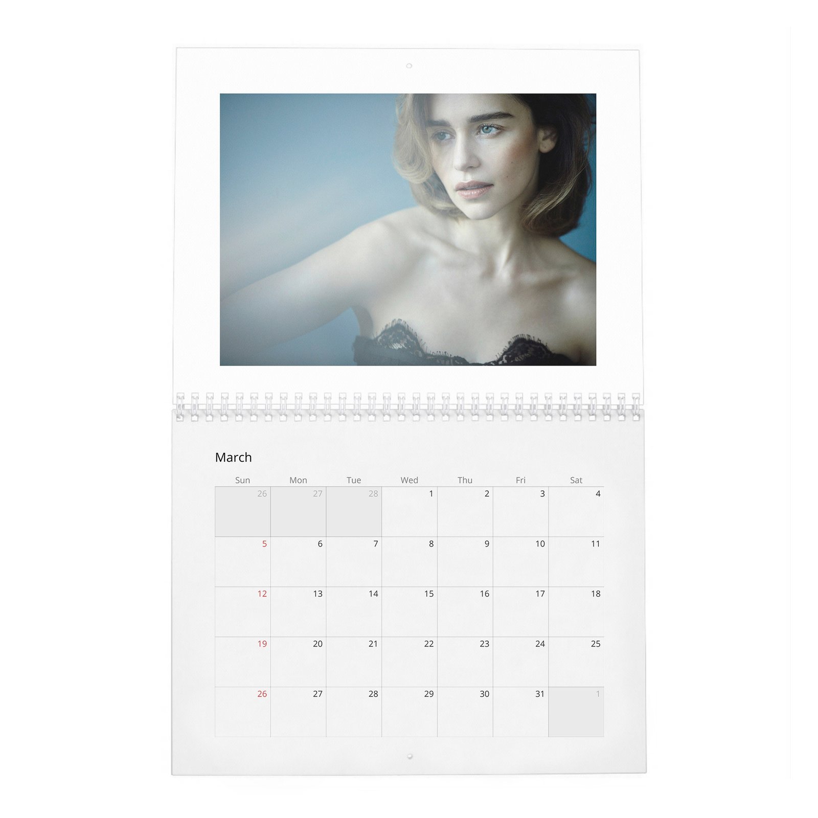 Emilia Clarke - Makes It Reign 2027 Wall Calendar