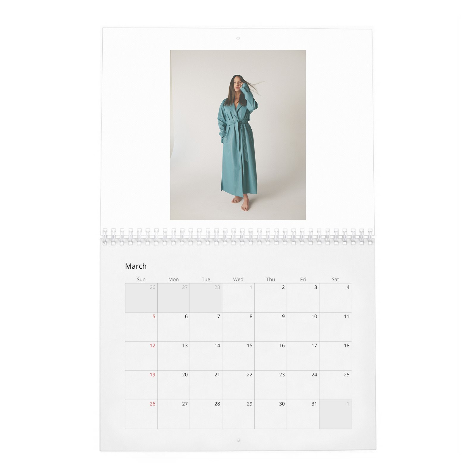 03 Adria Arjona - Laterals 2027 Wall Calendar