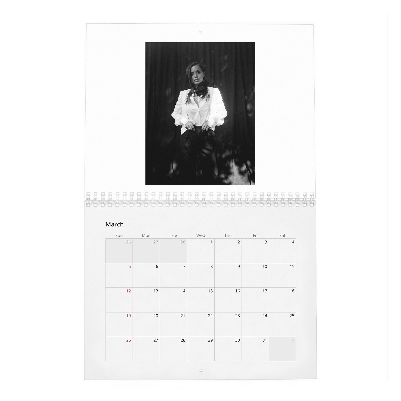 03 Ana De Armas - Flaunt 2027 Wall Calendar