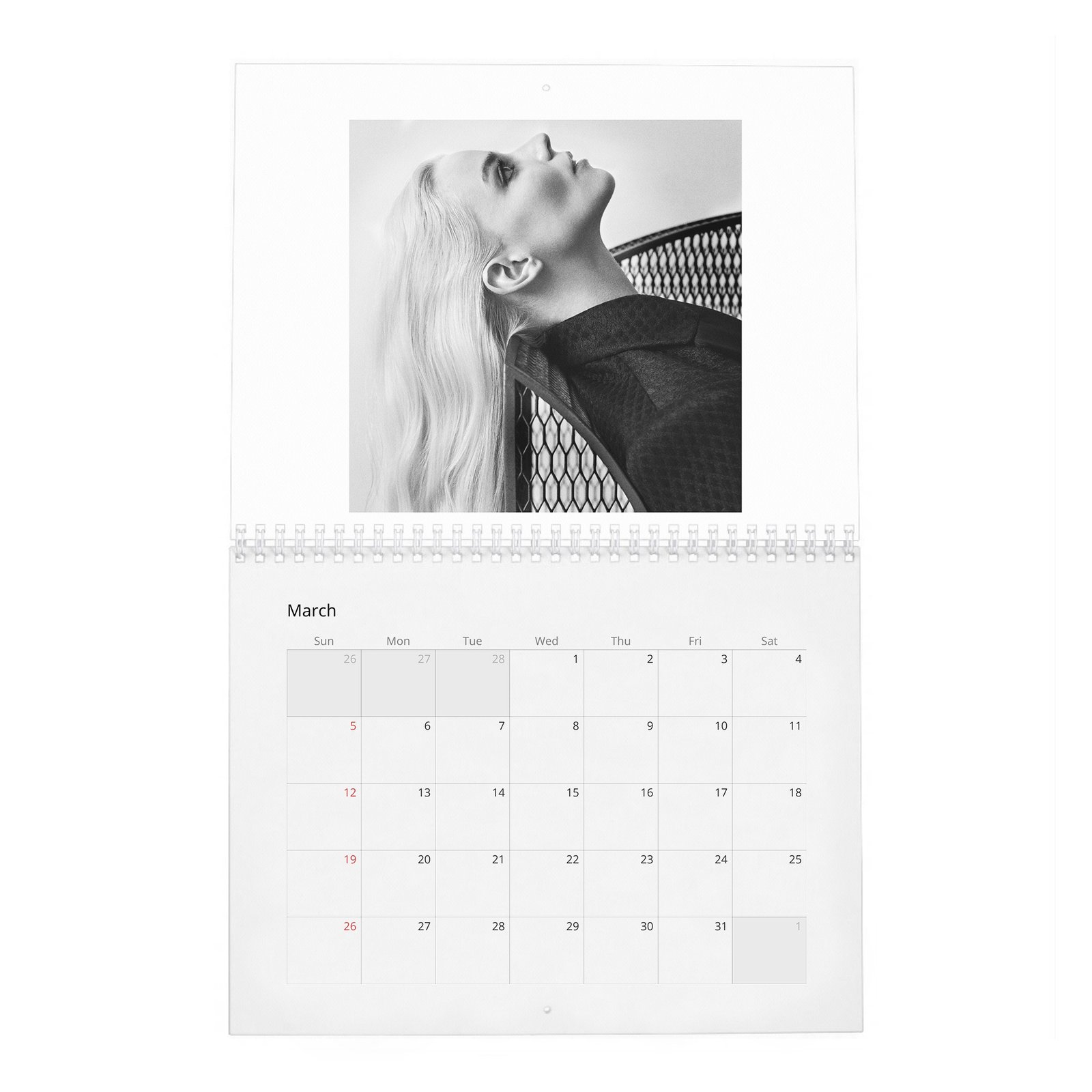 03 Anya Taylor-Joy - Platinum Queen 2027 Wall Calendar