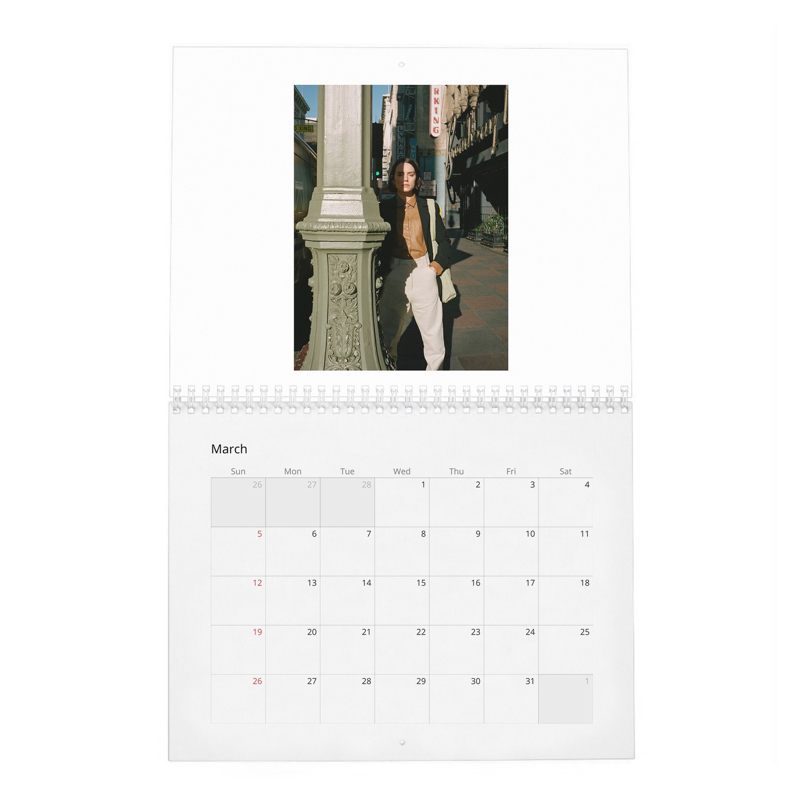 03 Daisy Ridley - Last Woman Standing 2027 Wall Calendar