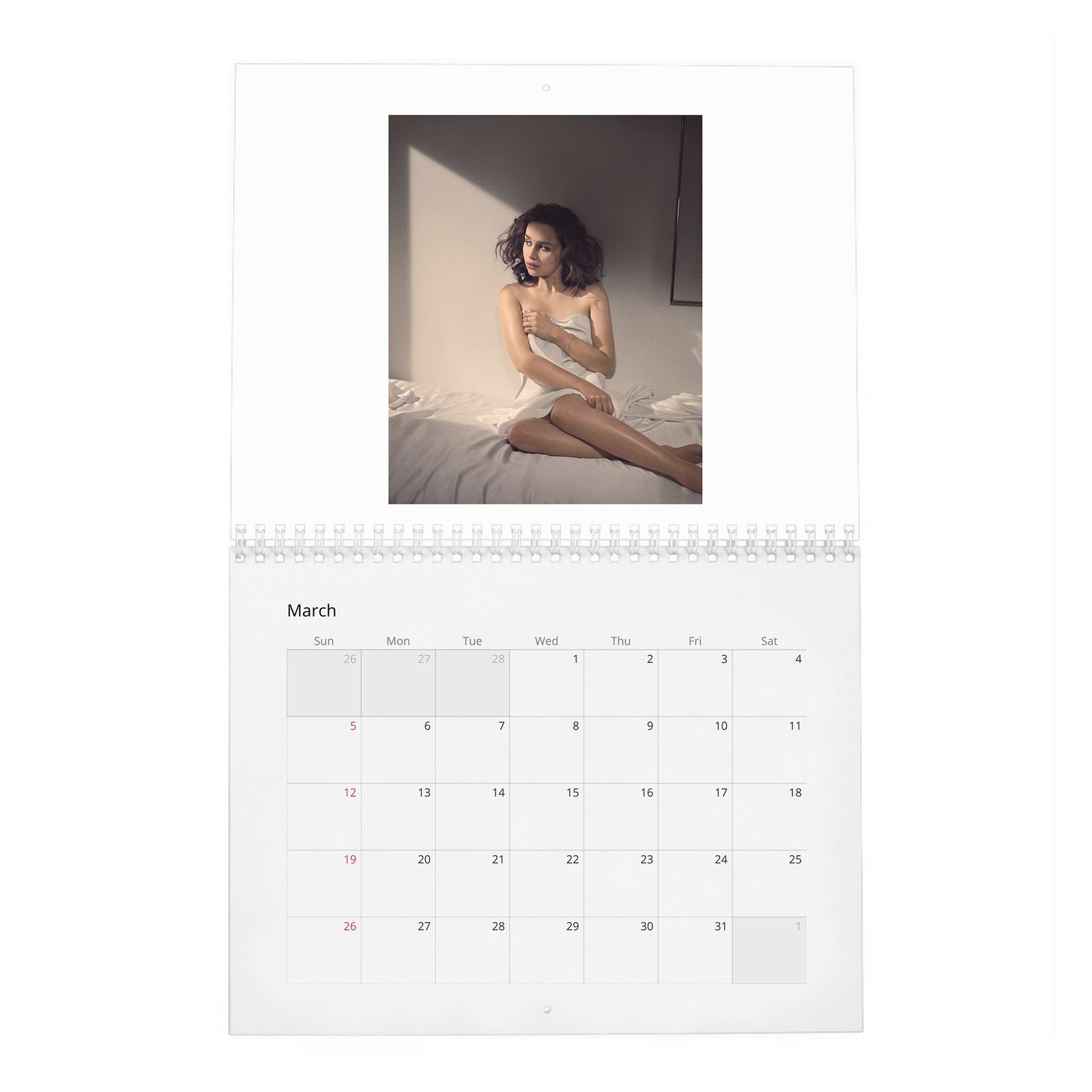 Emilia Clarke - Mother Of Dragons 2027 Wall Calendar