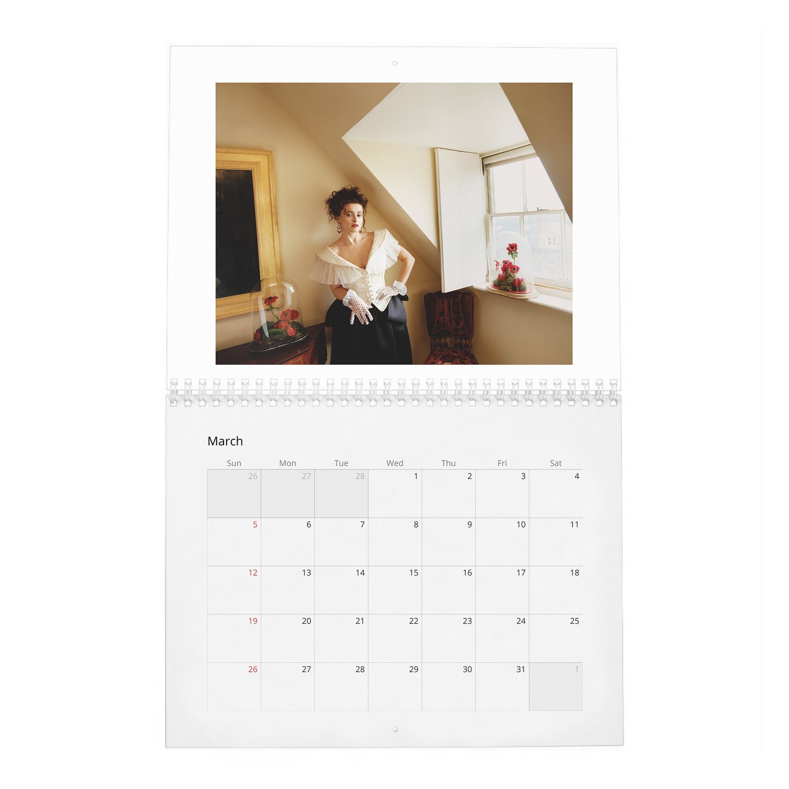 03 Helena Bonham Carter - Queen Of Wonderland 2027 Wall Calendar