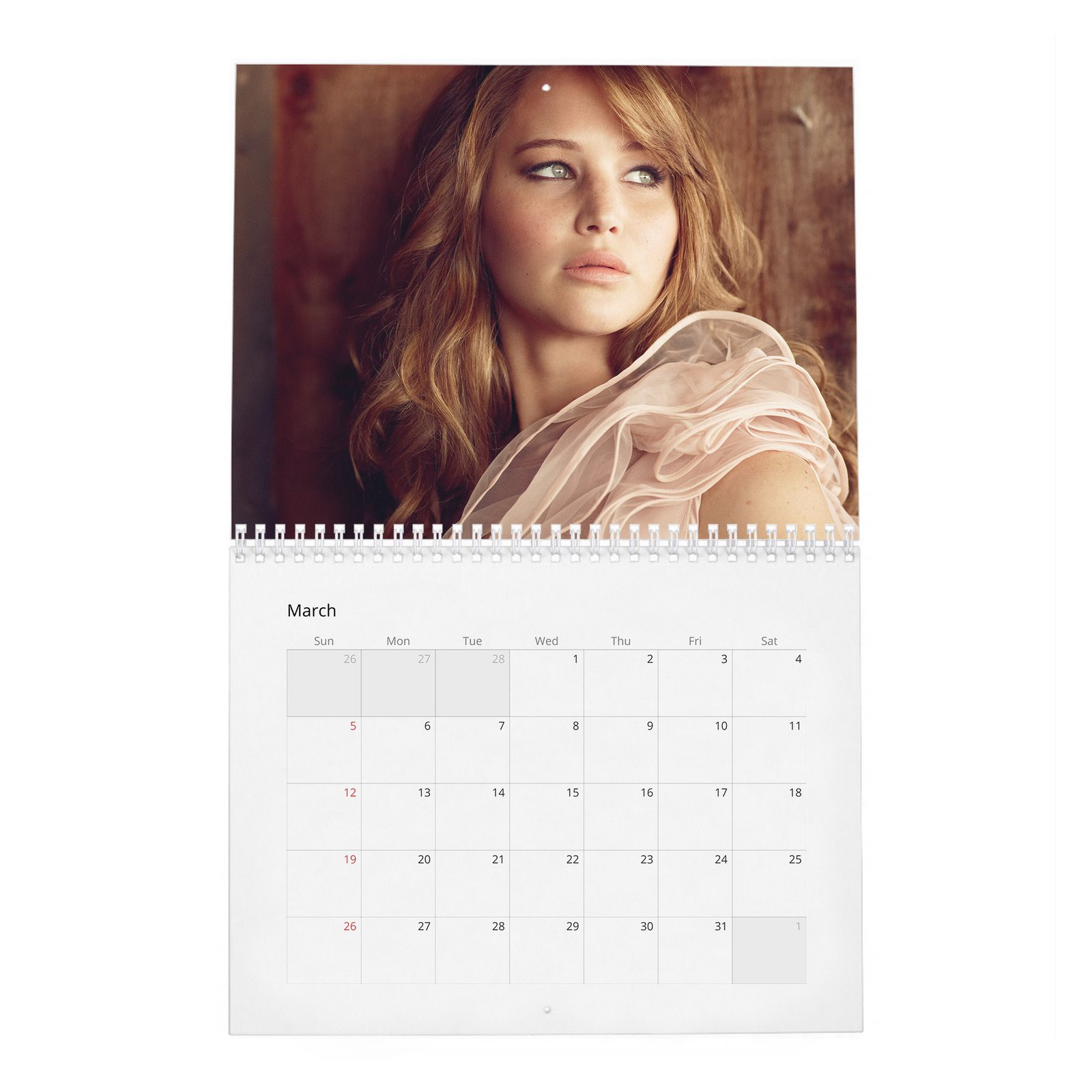Jennifer Lawrence - Like A Normal Person 2027 Wall Calendar