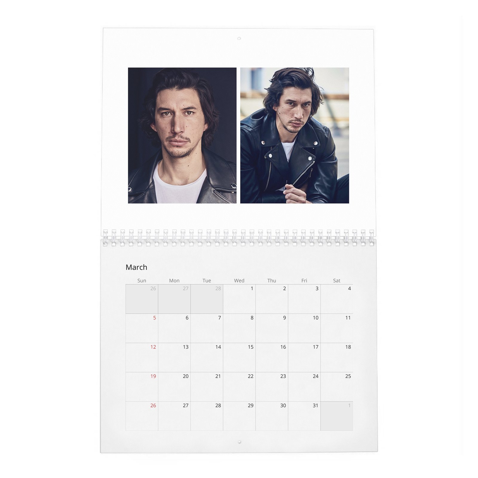 Adam Driver - The Millenial Darth Vader 2027 Wall Calendar