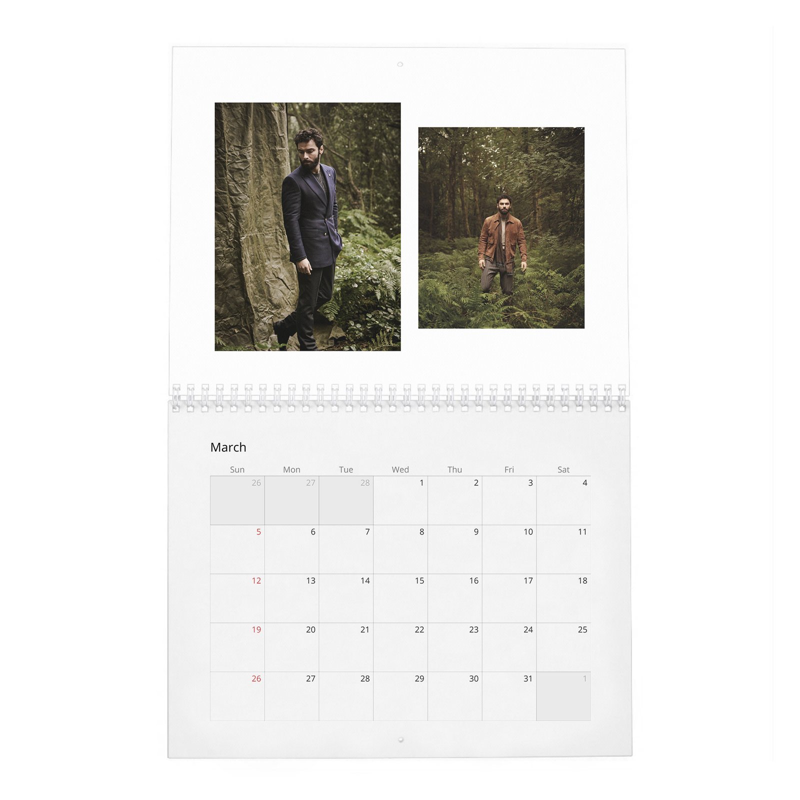 03 Aidan Turner - Encore 2027 Wall Calendar