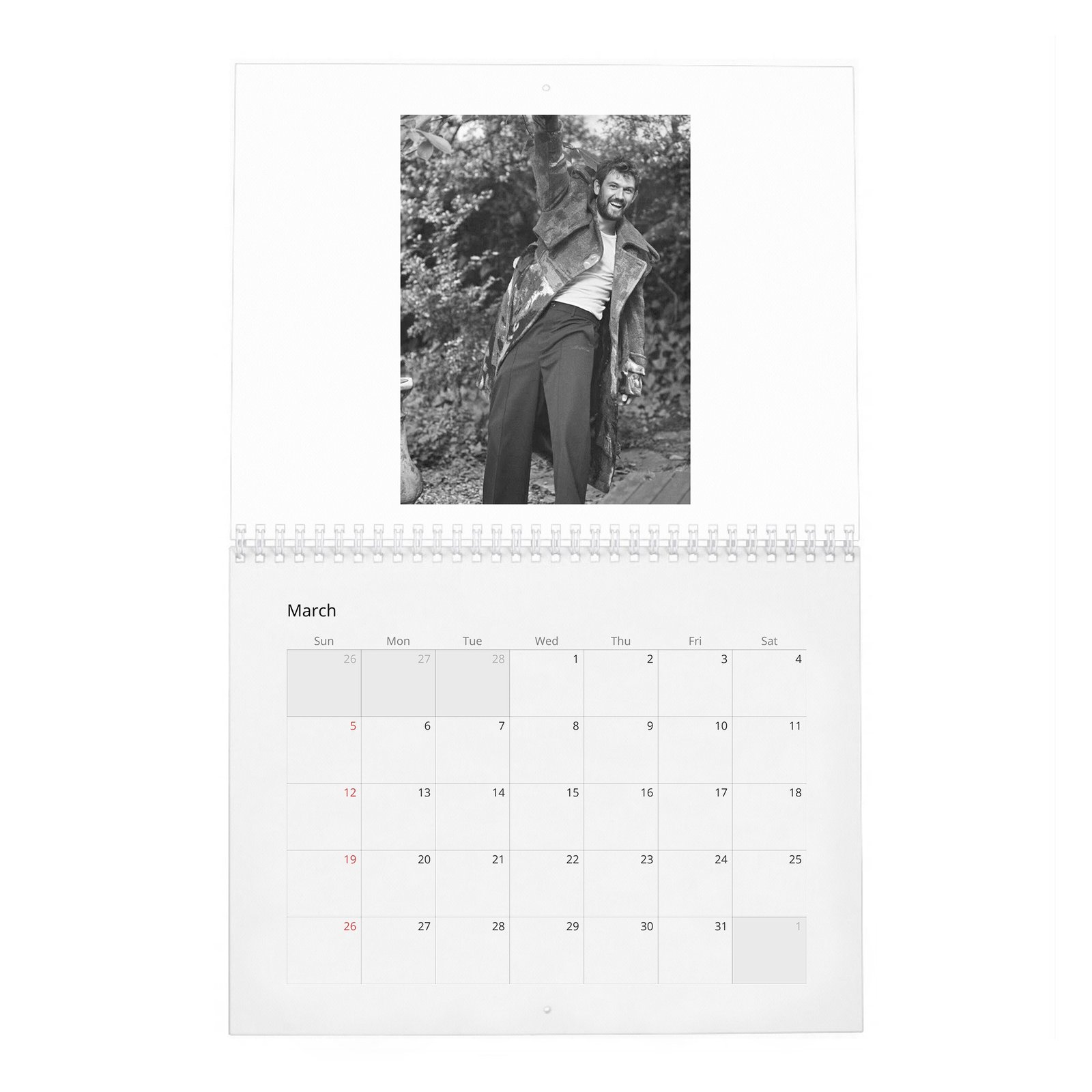 03 Alex Pettyfer - My Way 2027 Wall Calendar