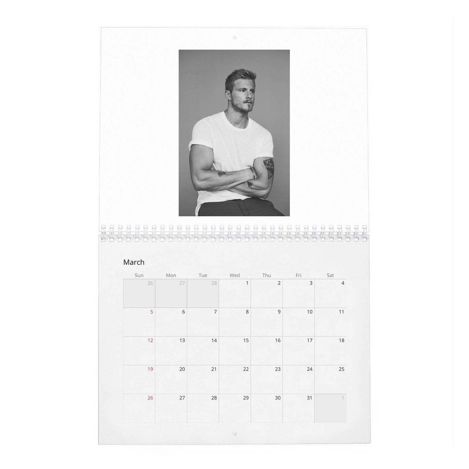 03 Alexander Ludwig - Lucky In Love 2027 Wall Calendar