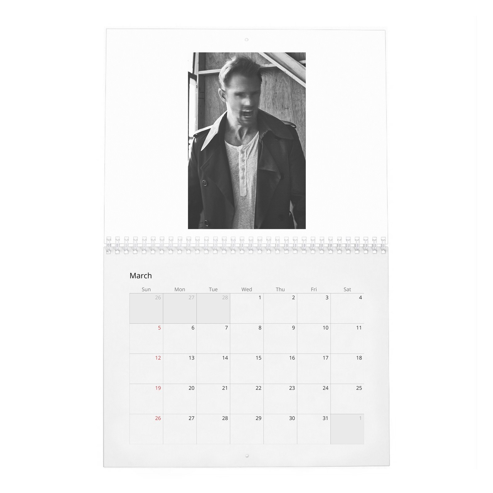 03 Alexander Skarsgard - Scenes 2027 Wall Calendar