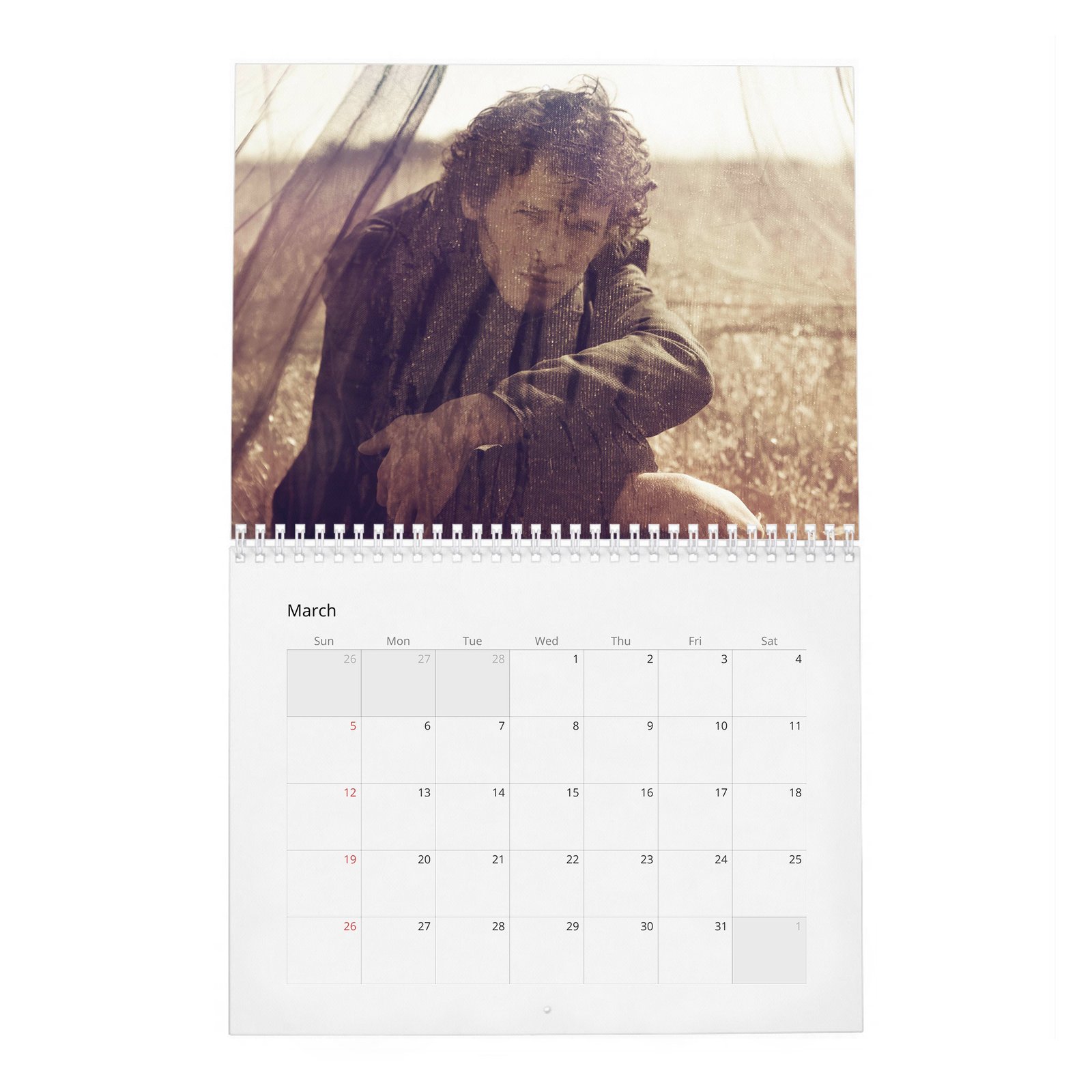 03 Anton Yelchin - Flaunt 2027 Wall Calendar