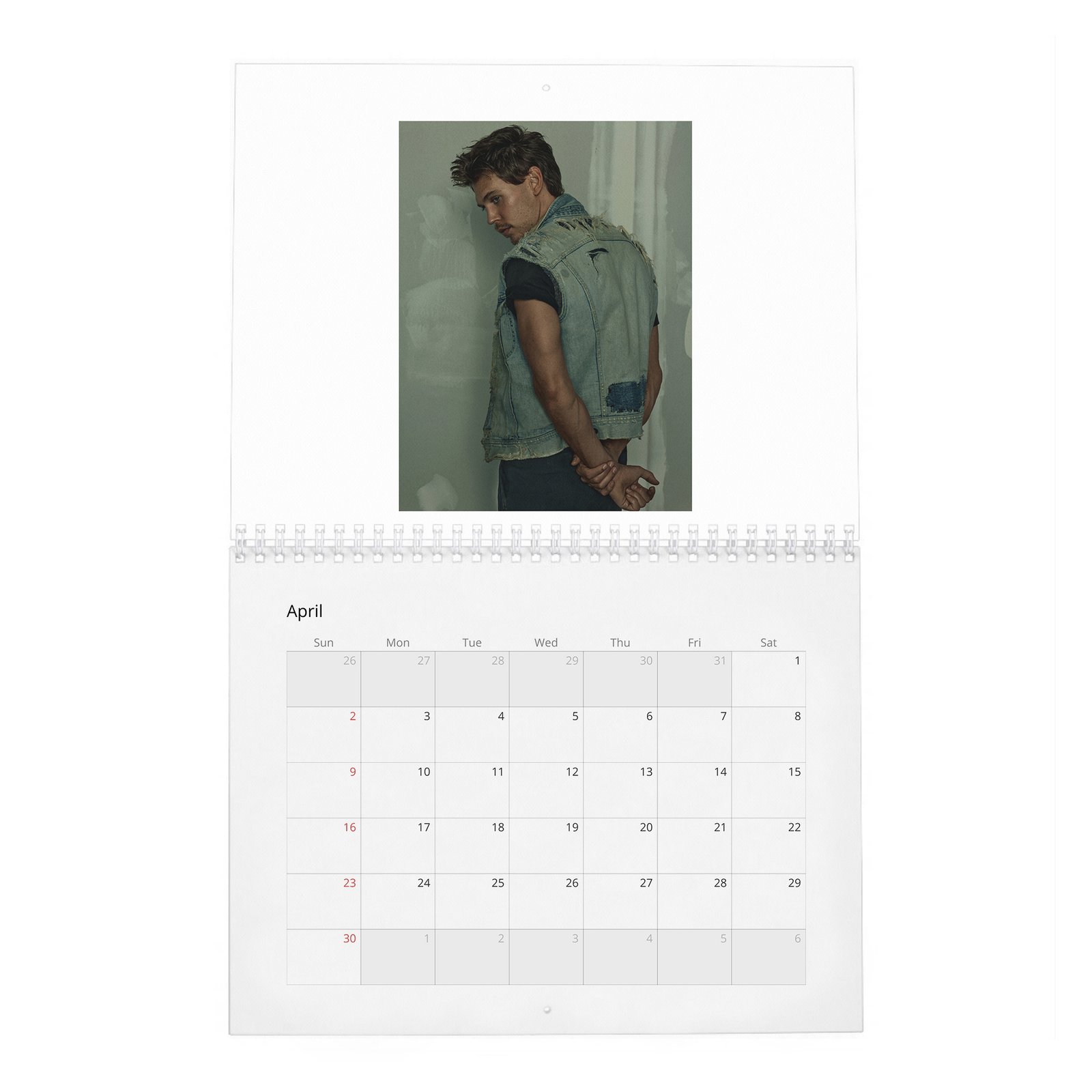 04 Austin Butler - Never Backs Down 2027 Wall Calendar