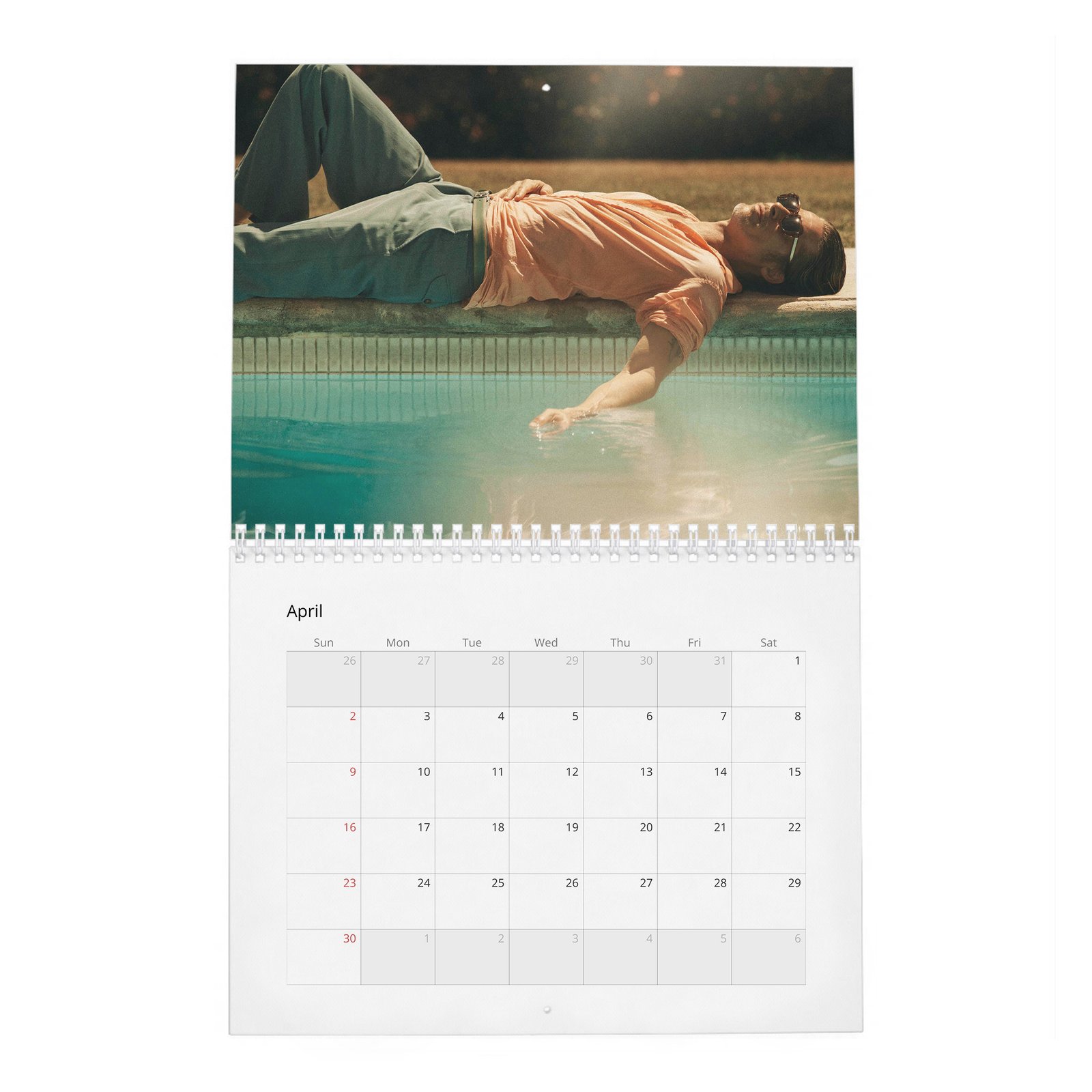 04 Brad Pitt - The Eternal Cool 2027 Wall Calendar