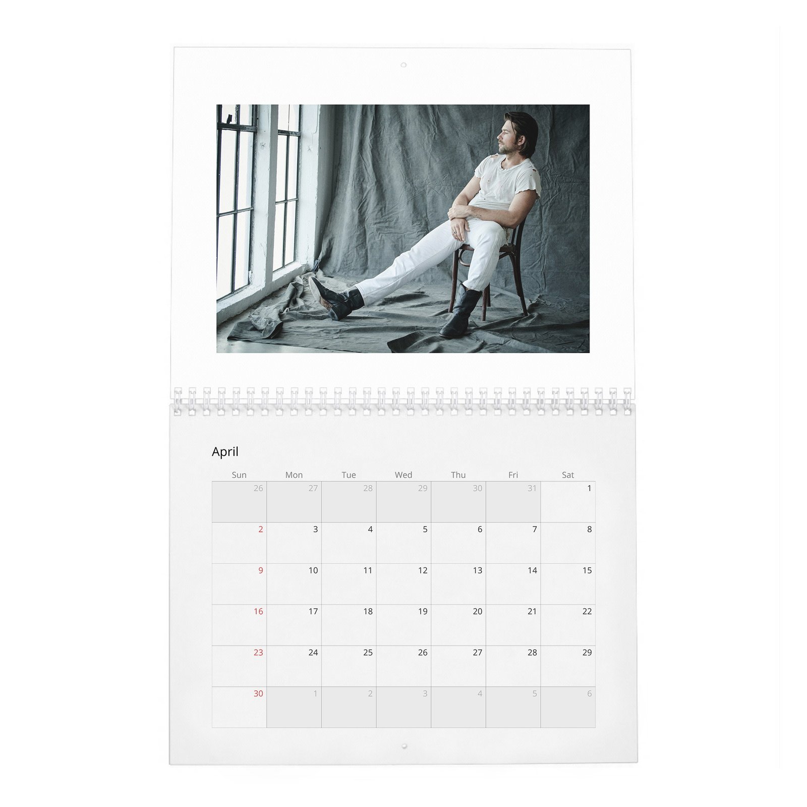 04 Brandon Sklenar - Man About Town 2027 Wall Calendar