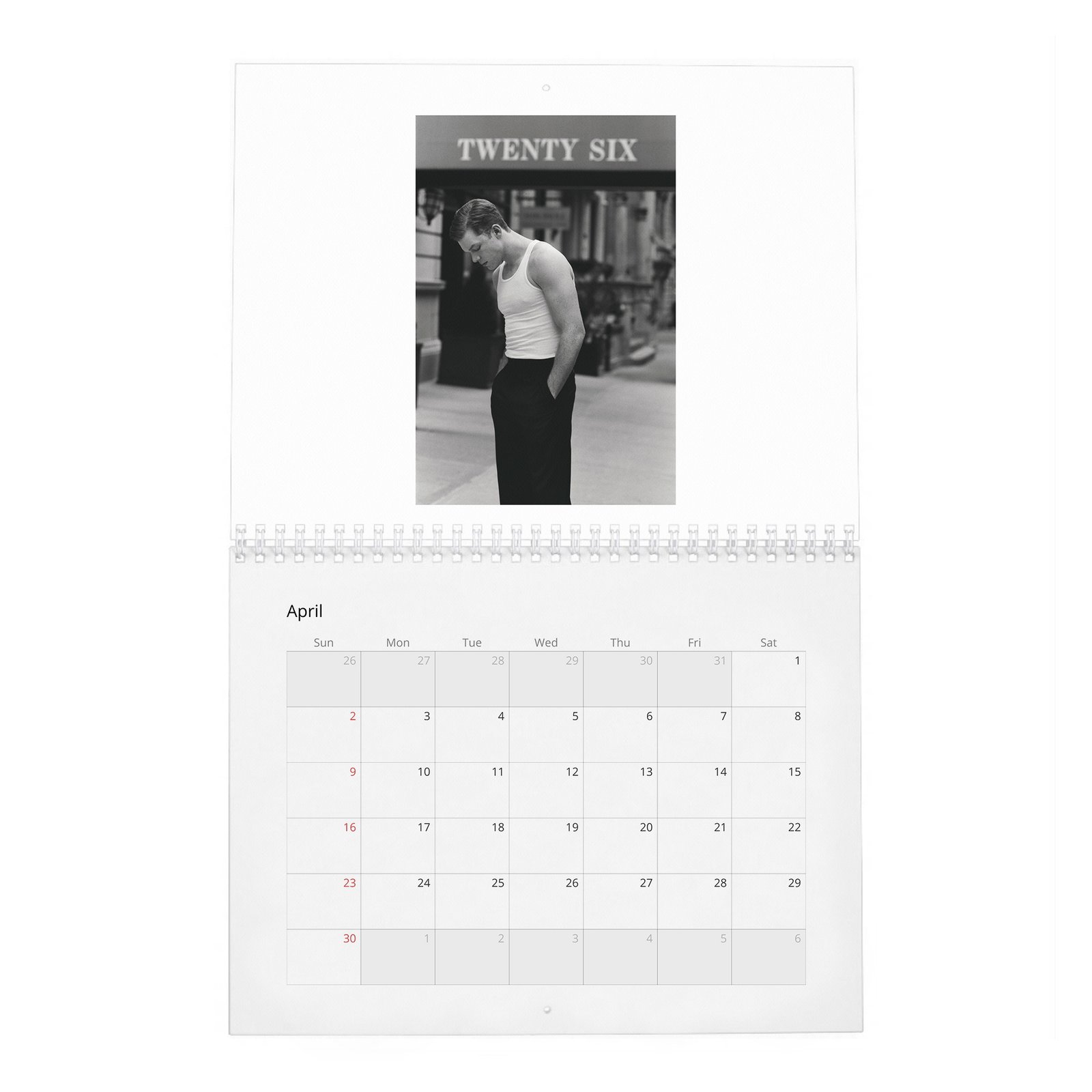 04 Cameron Monaghan - Pibe 2027 Wall Calendar
