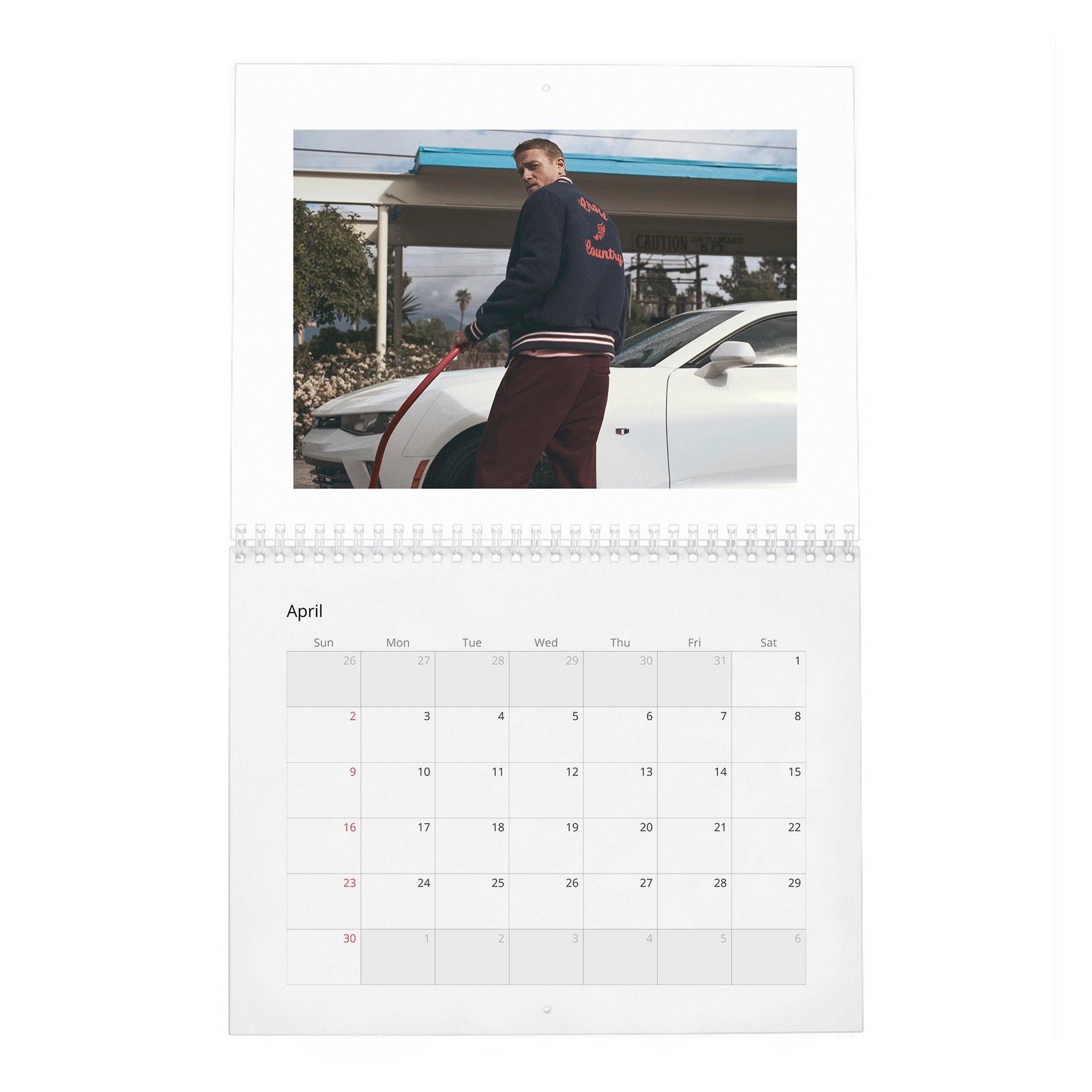 04 Charlie Hunnam - Hunkiest Moments 2027 Wall Calendar