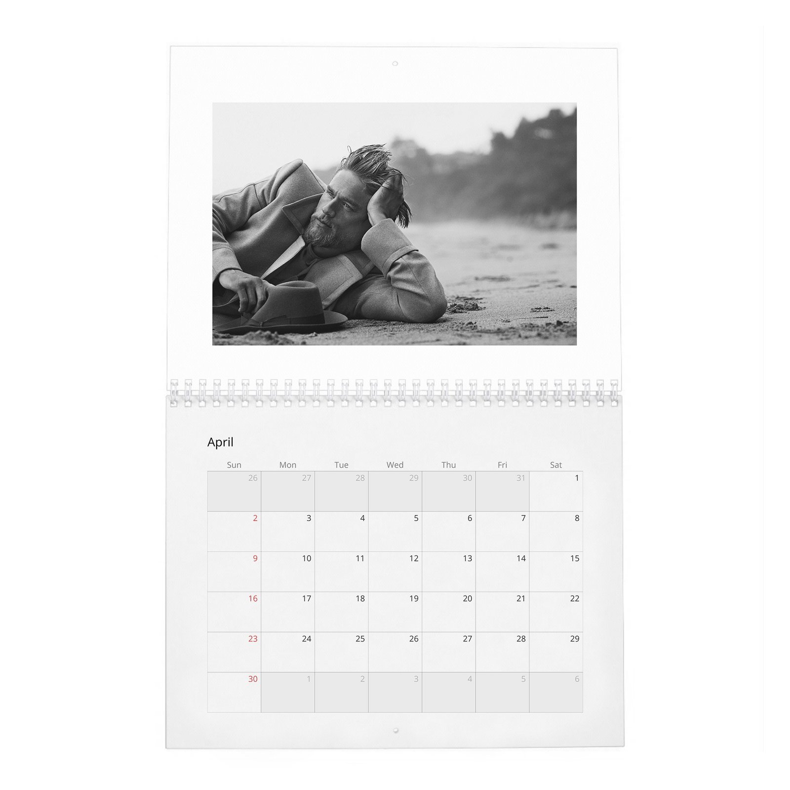 04 Charlie Hunnam - Man Of The World 2027 Wall Calendar