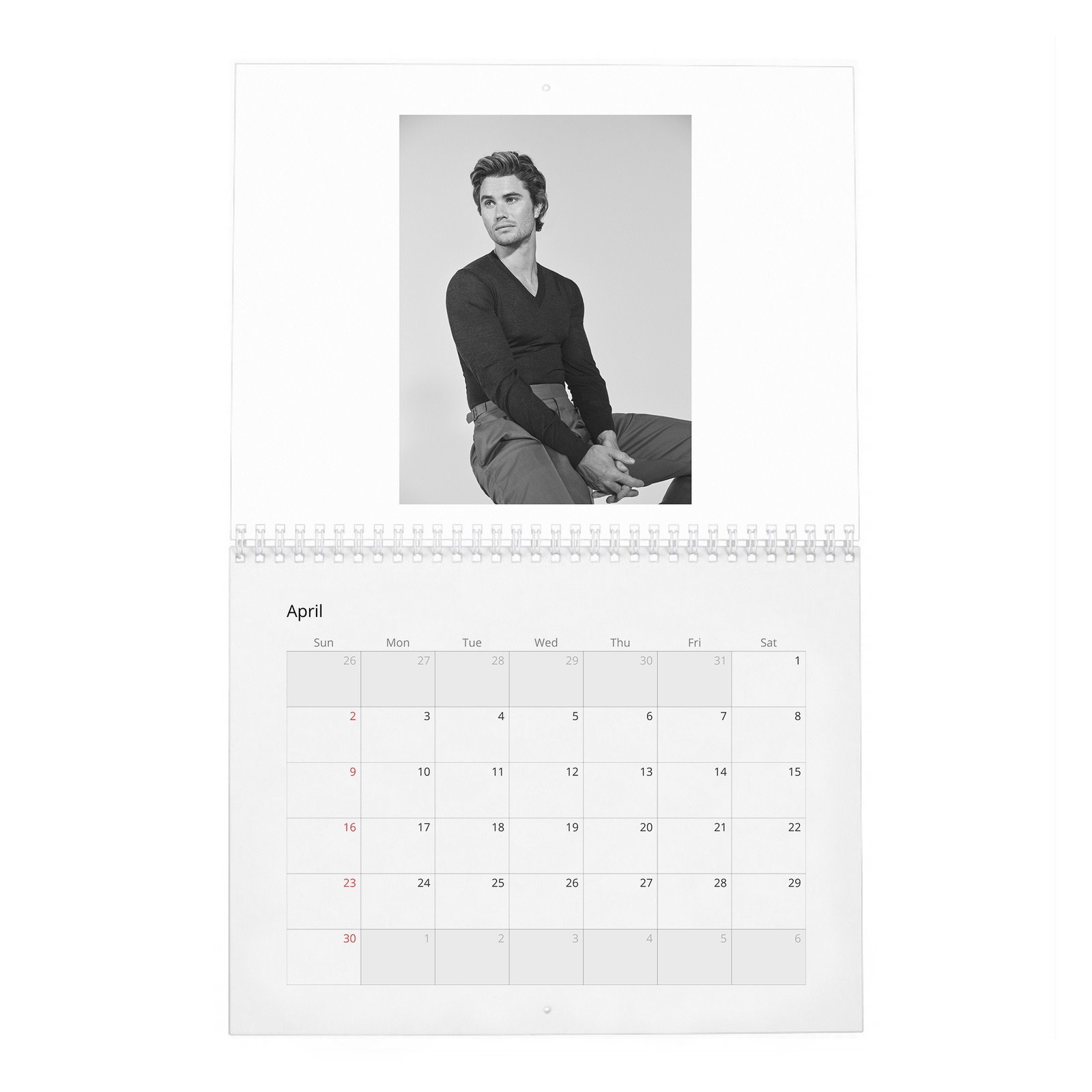 Chase Stokes - Living In The Moment 2027 Wall Calendar