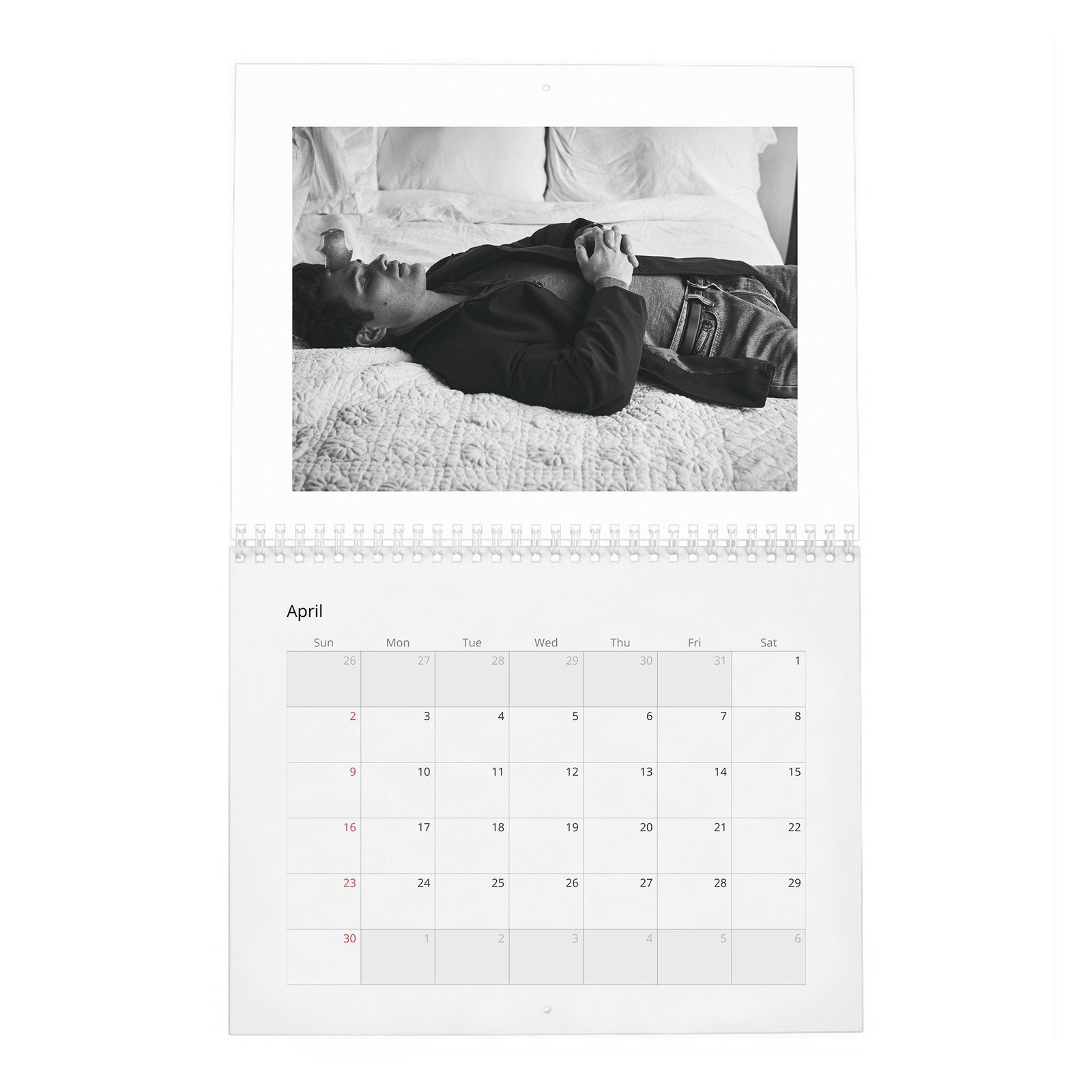 04 Chase Stokes - Wonderland 2027 Wall Calendar