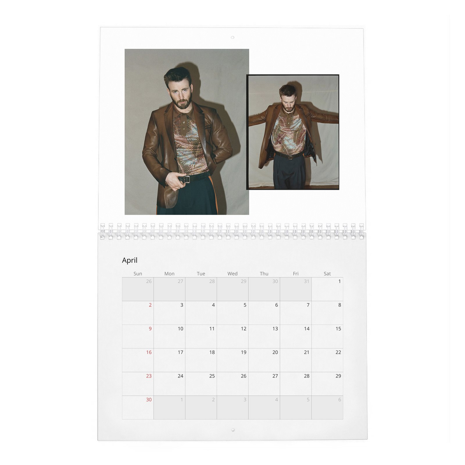 04 Chris Evans - Doesn't Like To Talk About Himself 2027 Wall Calendar