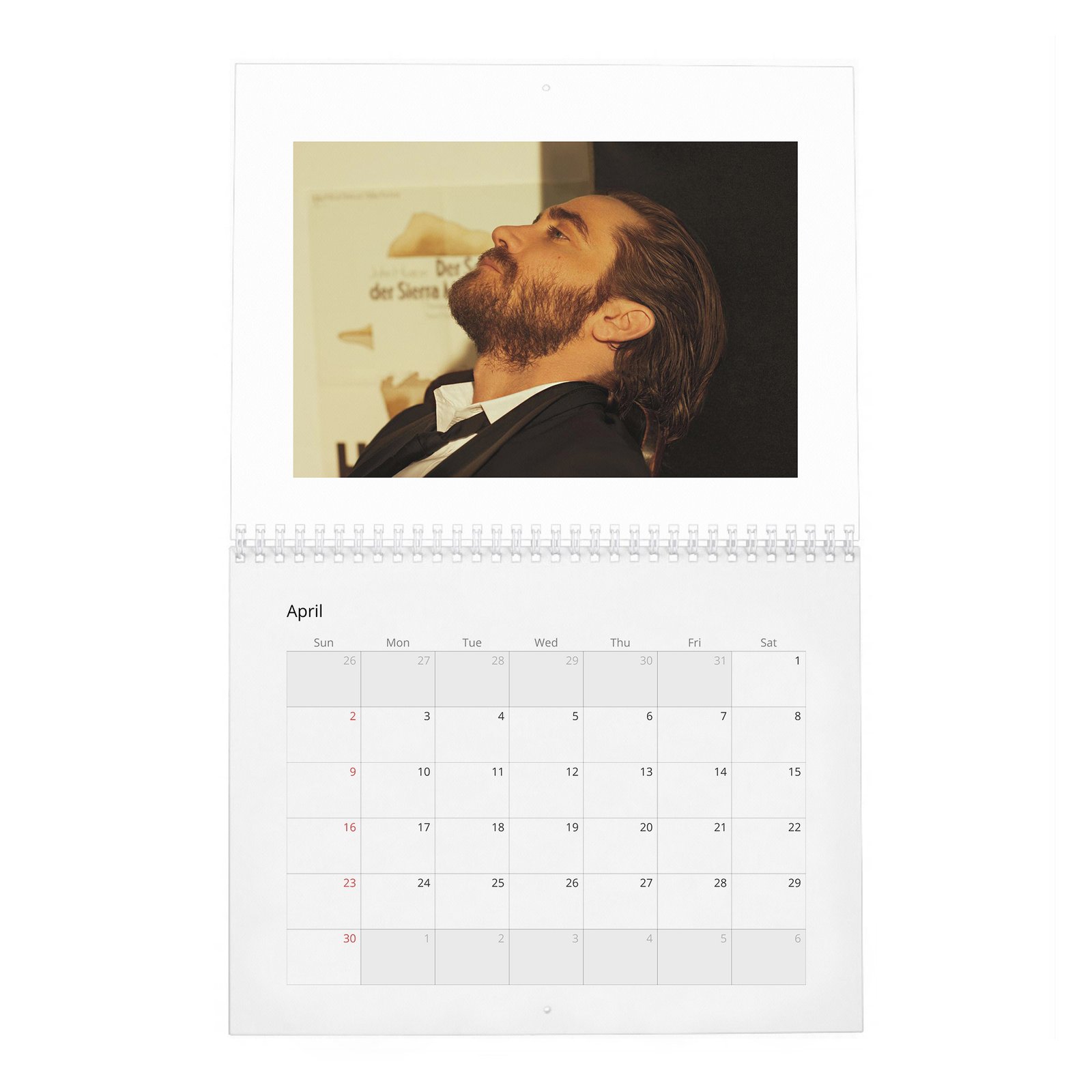 04 Jake Gyllenhaal - Man Of The World 2027 Wall Calendar