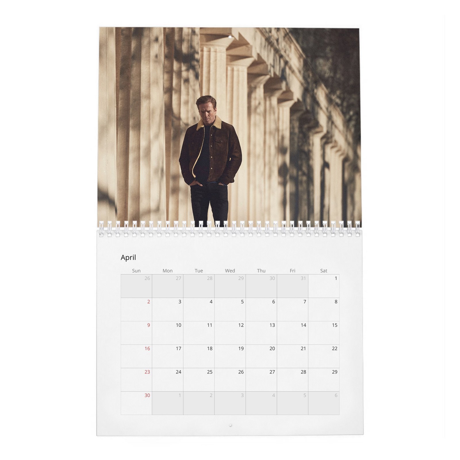 04 Damian Lewis - The King Of The Box Set 2027 Wall Calendar