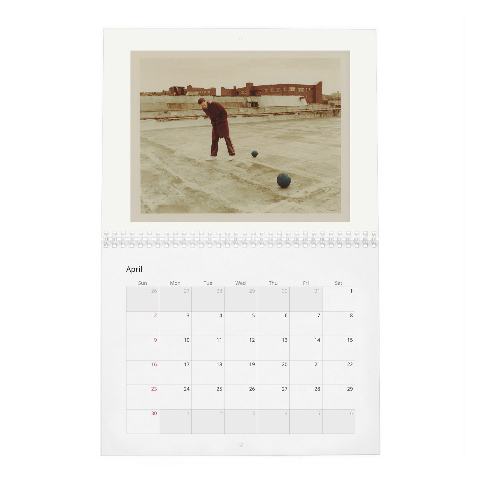 04 Harris Dickinson - Playing With Light 2027 Wall Calendar