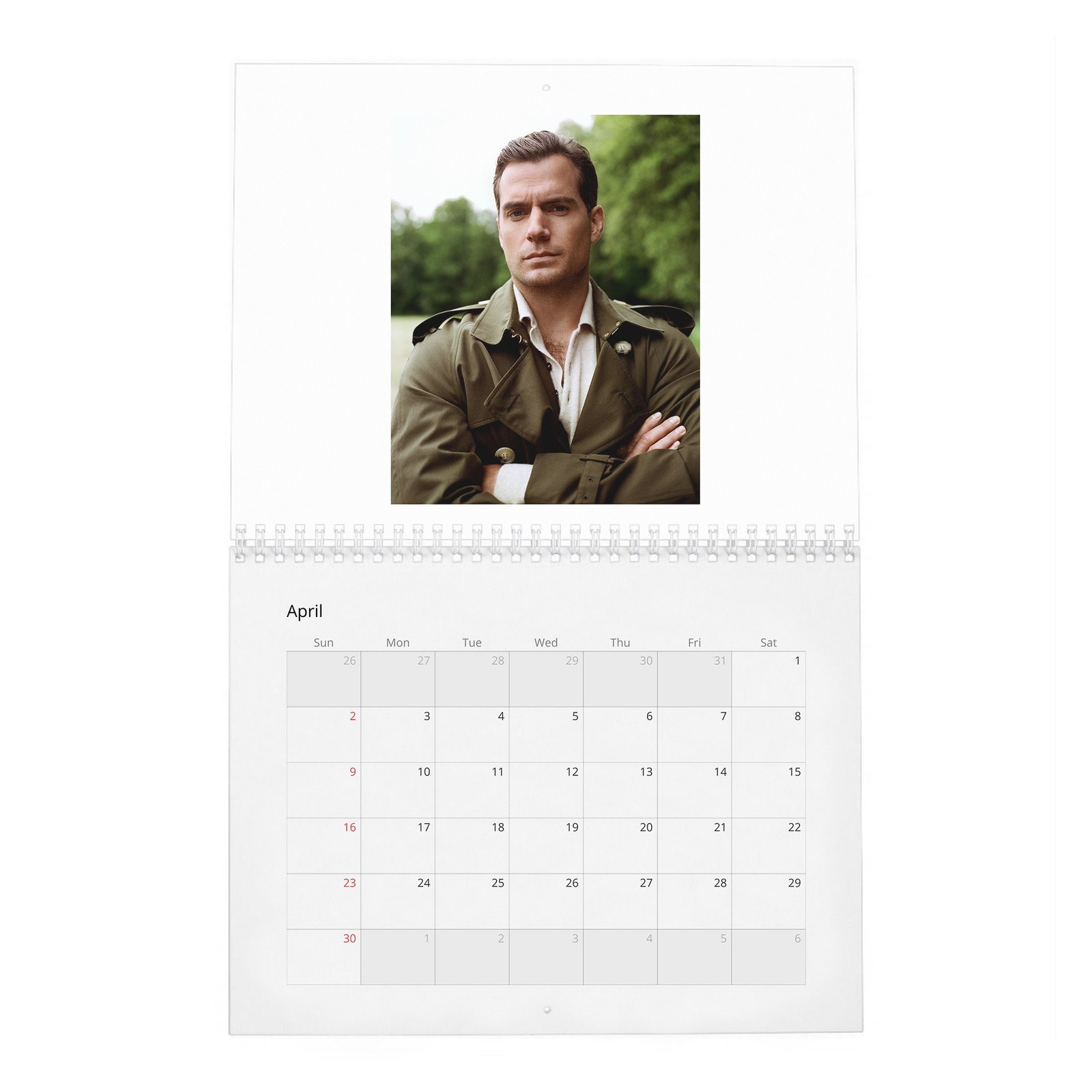 04 Henry Cavill - The Real Power Player 2027 Wall Calendar