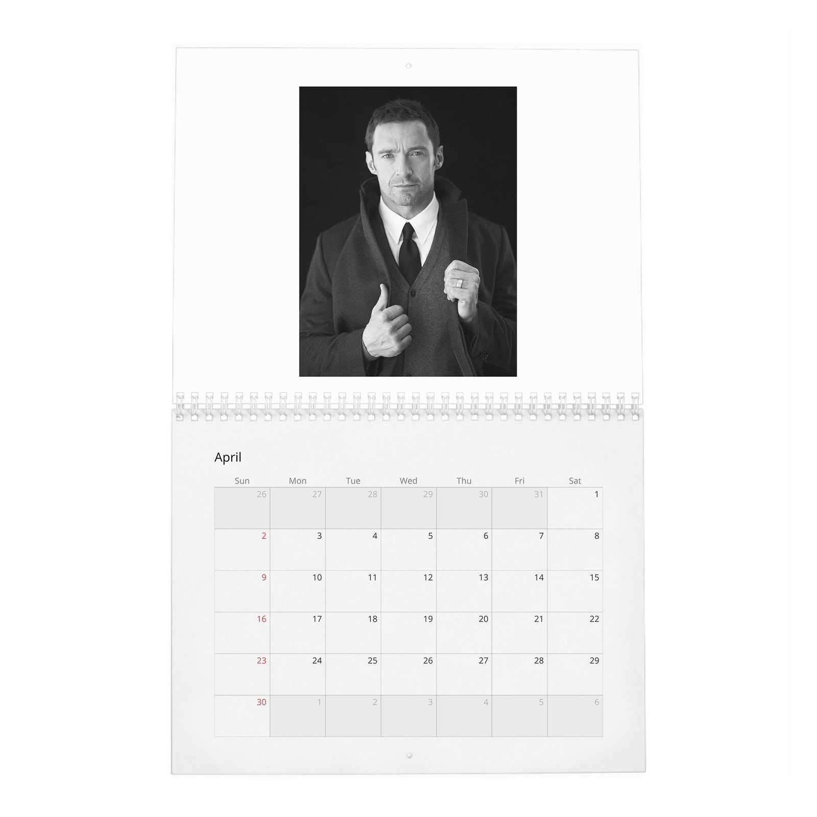 04 Hugh Jackman - The Greatest 2027 Wall Calendar