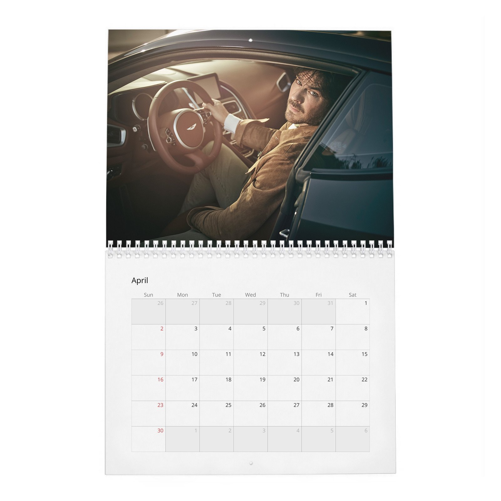 04 Ian Somerhalder - Nobleman 2027 Wall Calendar