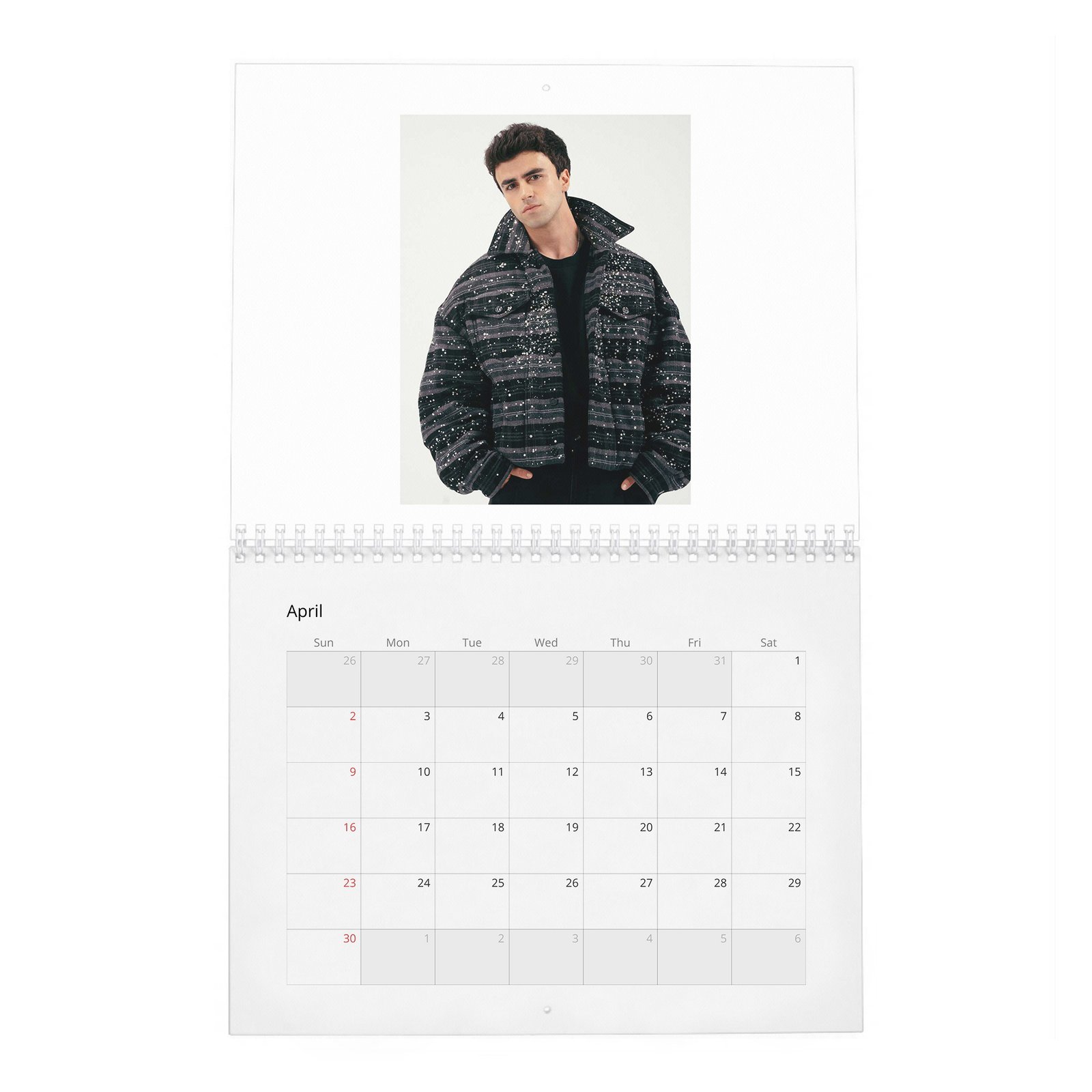 Itzan Escamilla - The Cold And Impenetrable Face 2027 Wall Calendar