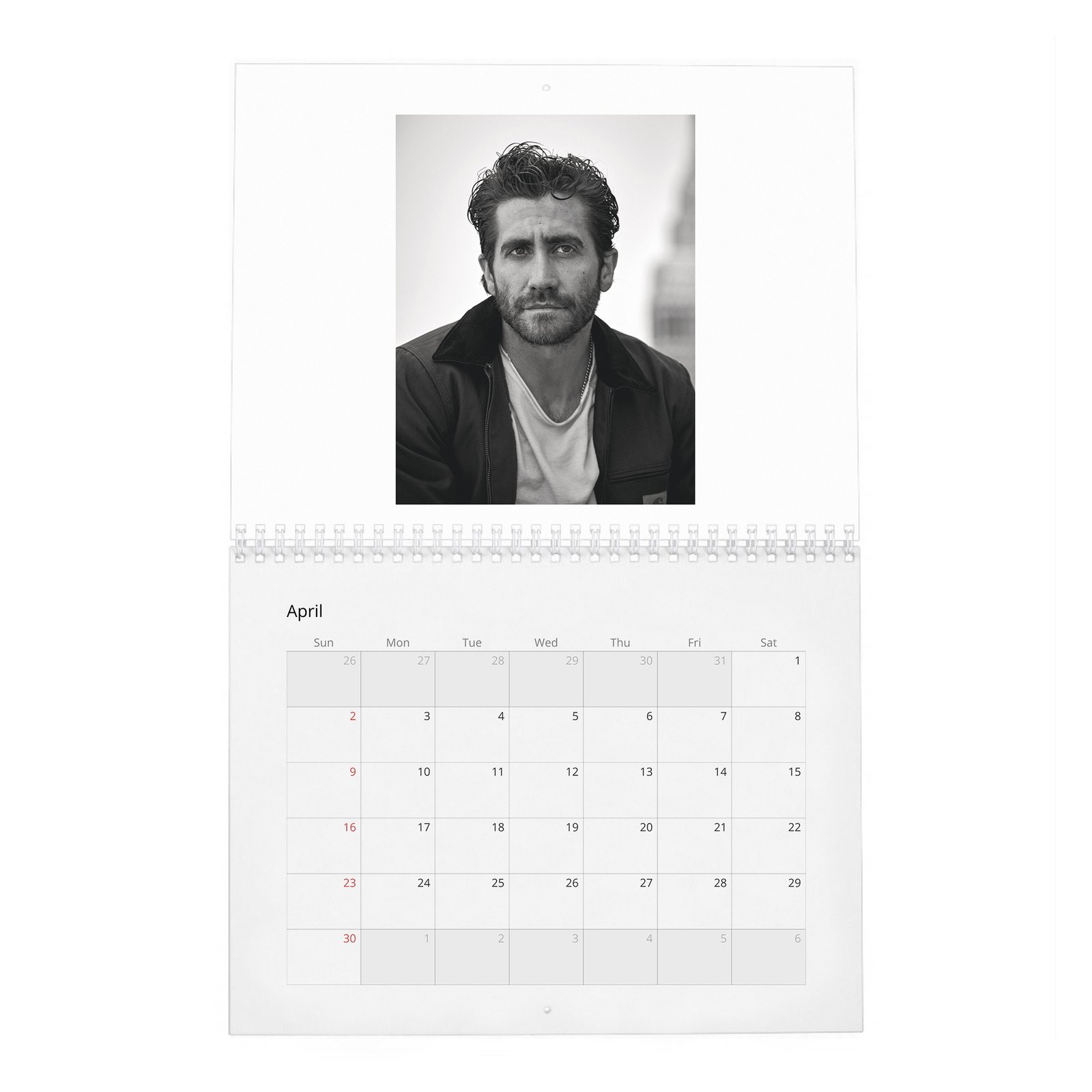 04 Jake Gyllenhaal - The A-List's Hippest Player 2027 Wall Calendar