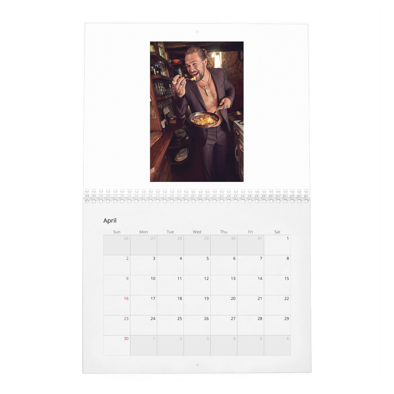 04 Jason Momoa - King Of The Wild Things 2027 Wall Calendar