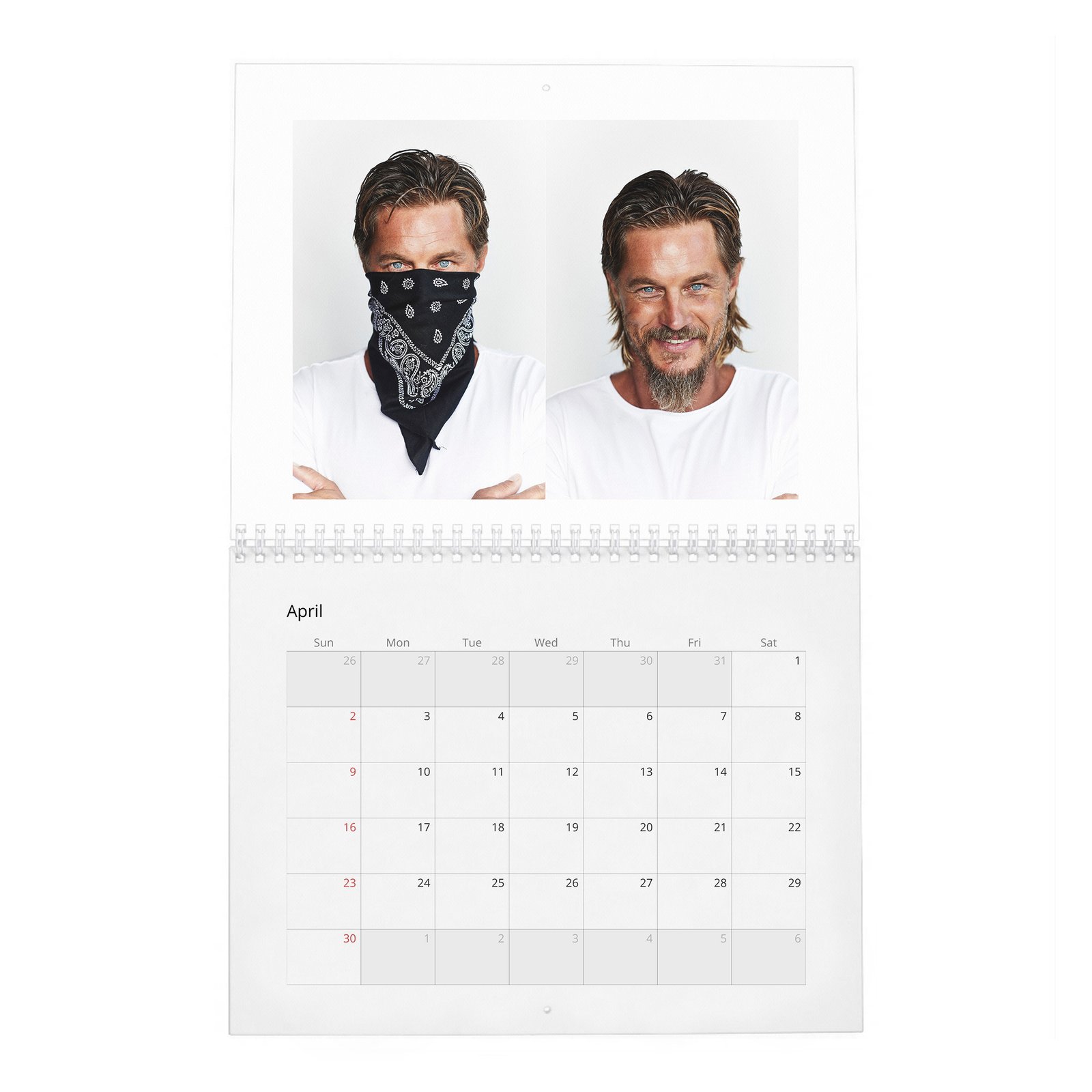04 Travis Fimmel - Go Back To The Land 2027 Wall Calendar