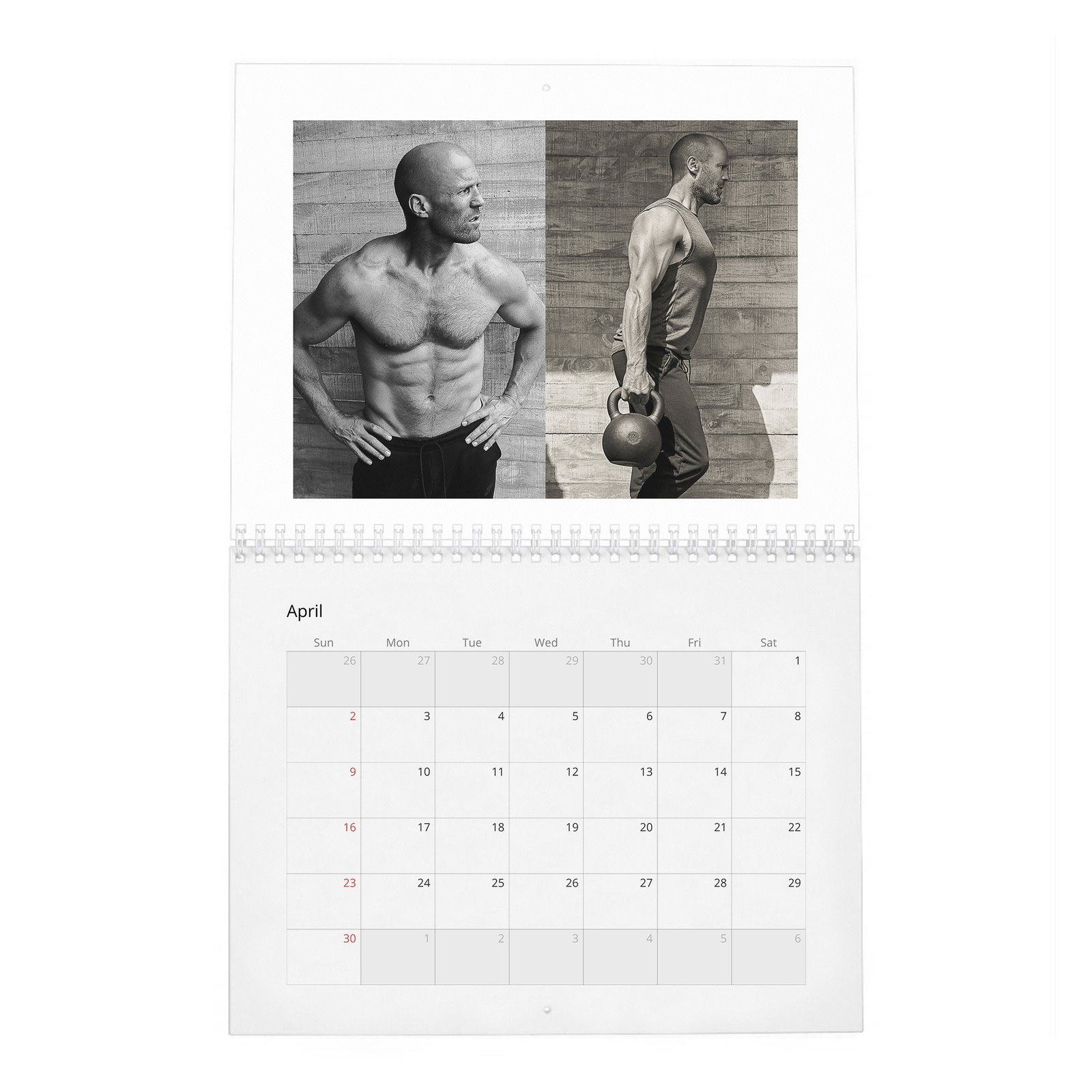 04 Jason Statham - The Re-Education Of 2027 Wall Calendar