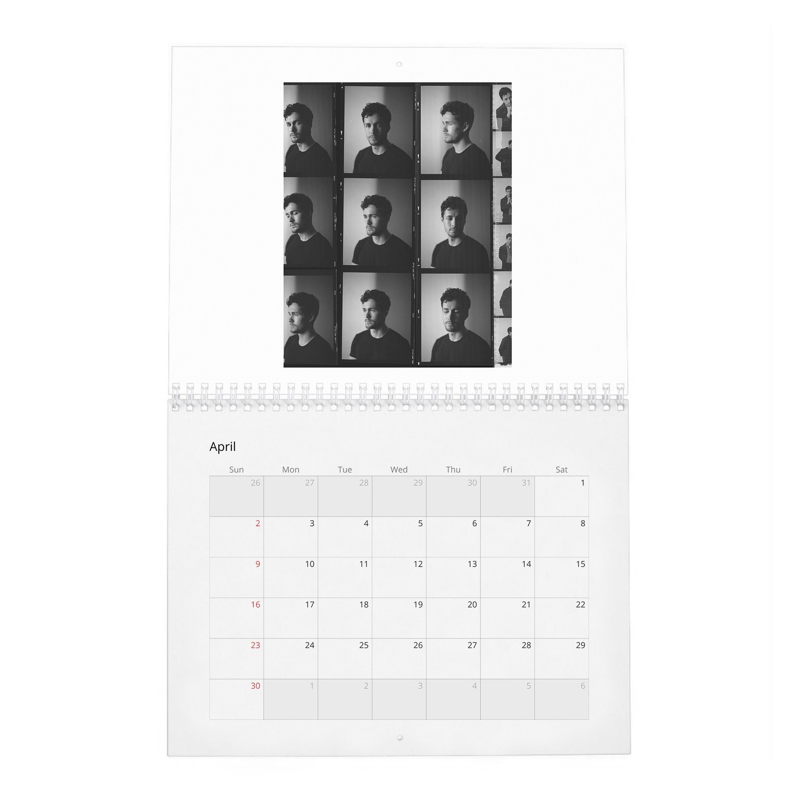 04 Jonah Hauer-King - Leading Lights 2027 Wall Calendar