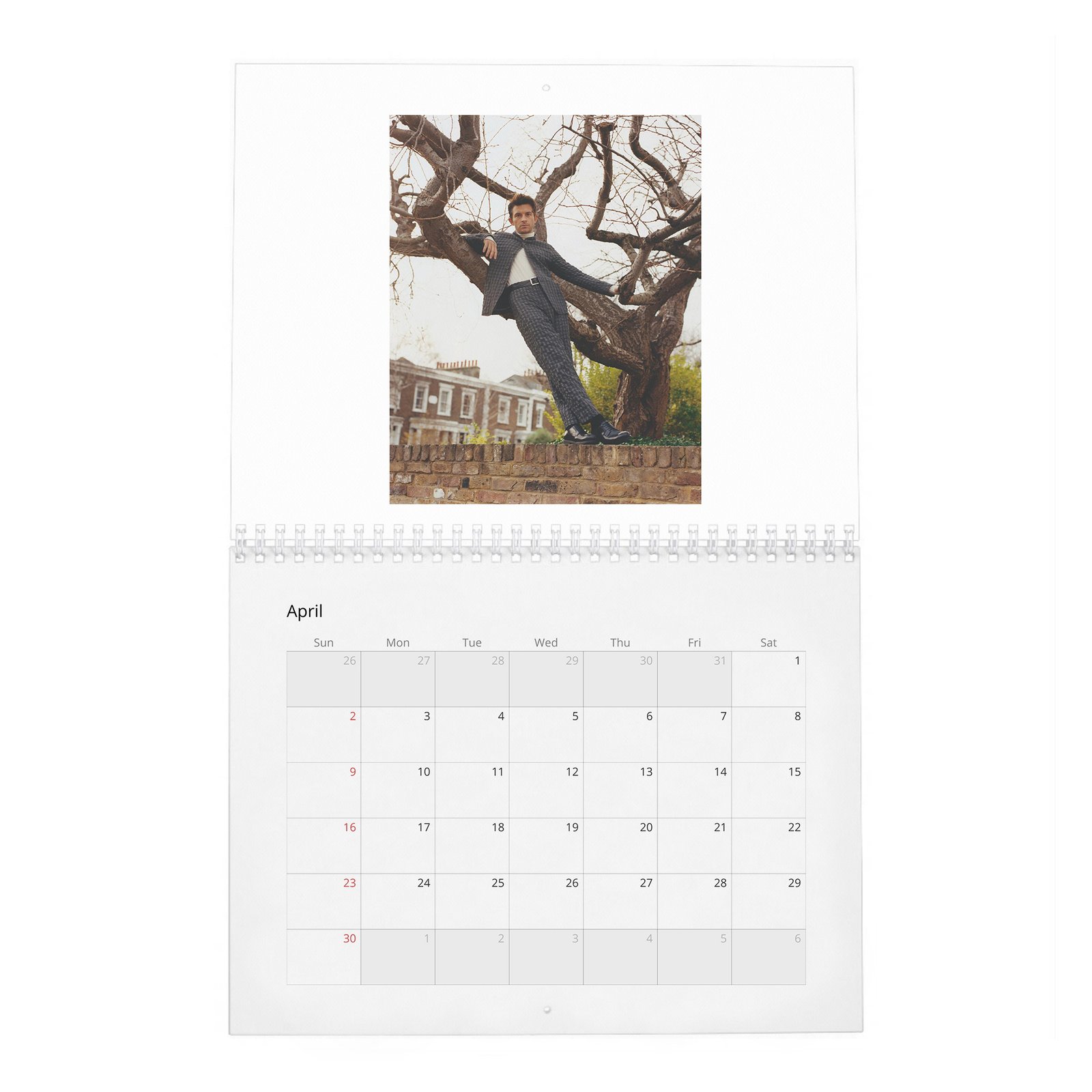 Jonathan Bailey - Becoming A Leading Man 2027 Wall Calendar