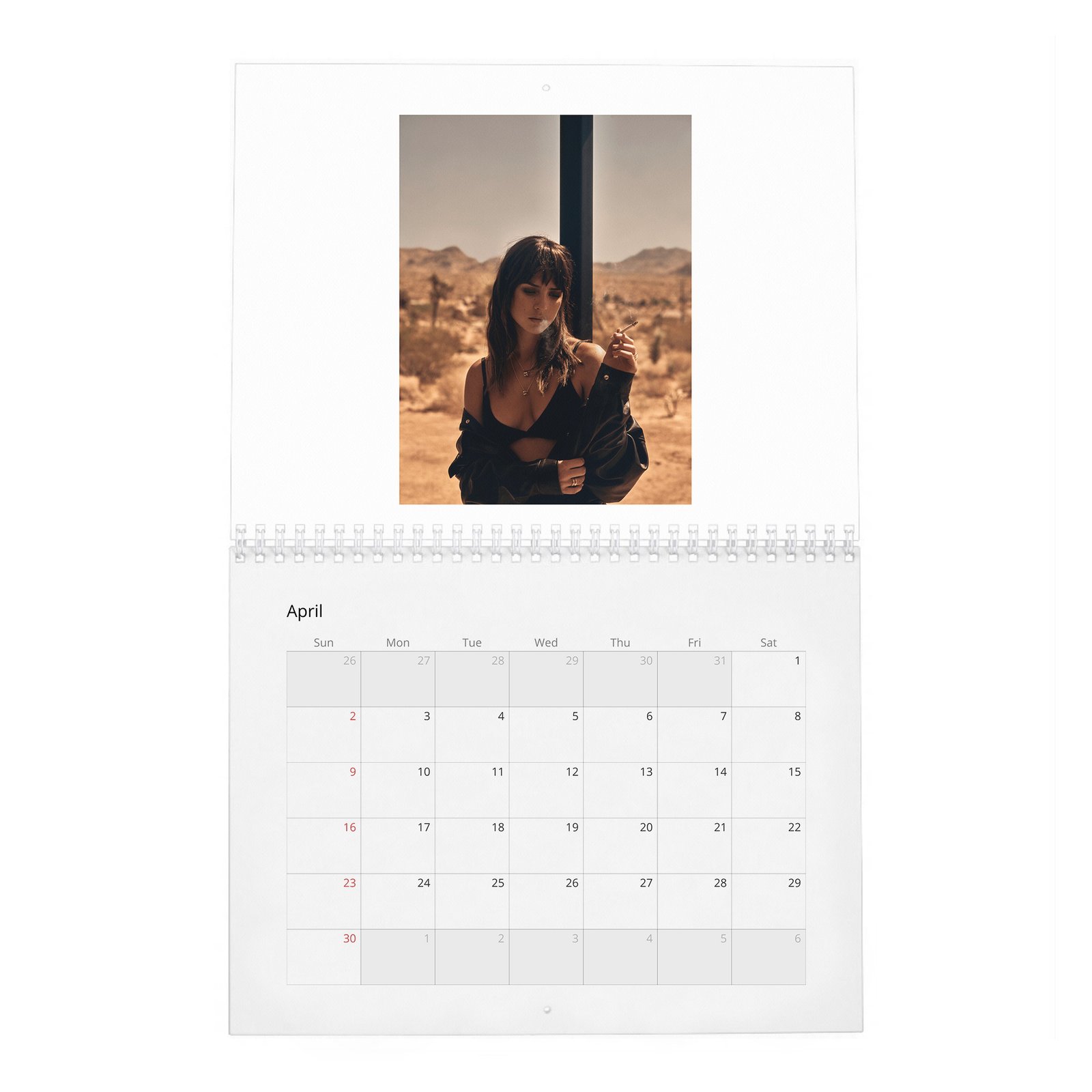 04 Adria Arjona - Flaunt 2027 Wall Calendar