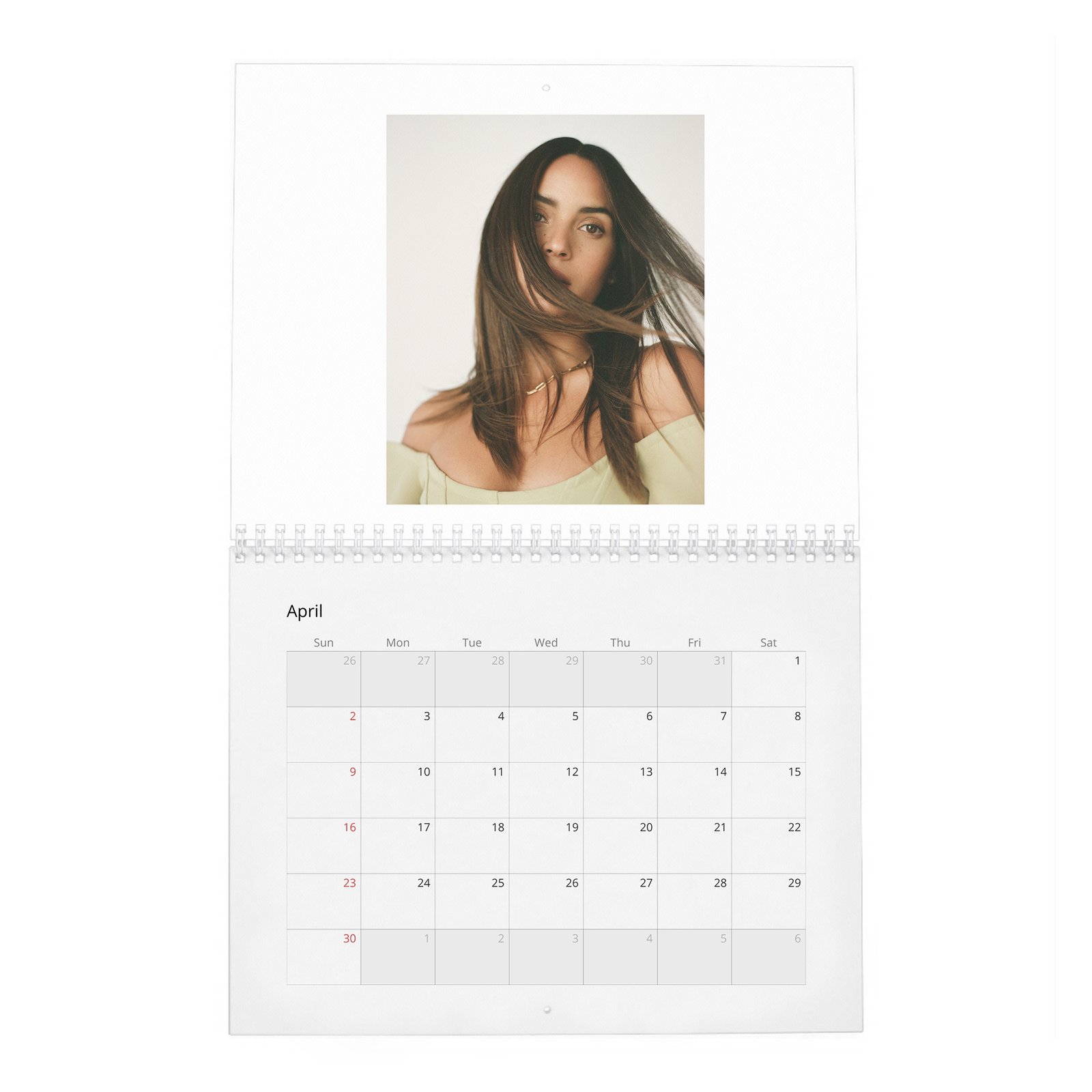 04 Adria Arjona - Laterals 2027 Wall Calendar