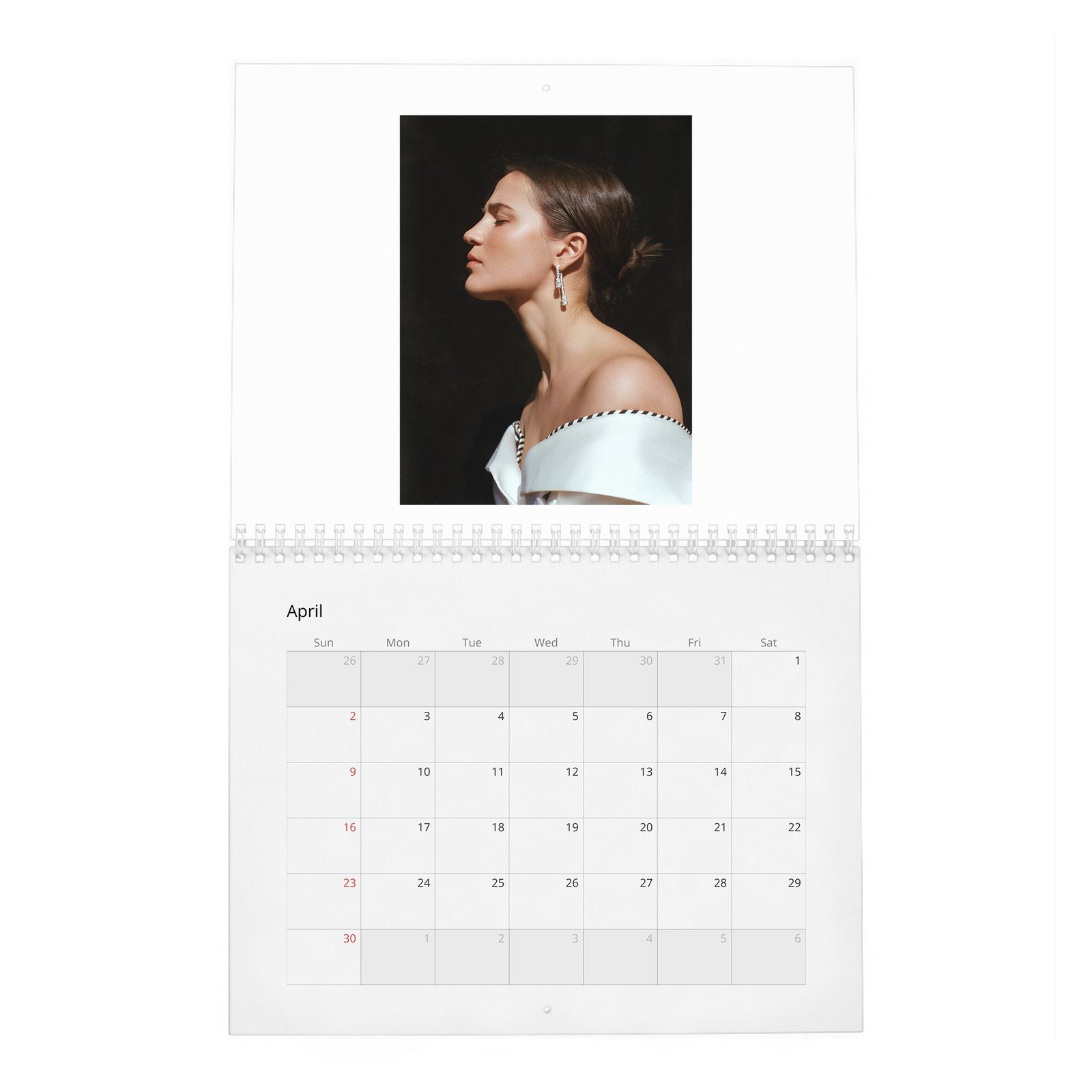 Alicia Vikander - Swedish North Star 2027 Wall Calendar