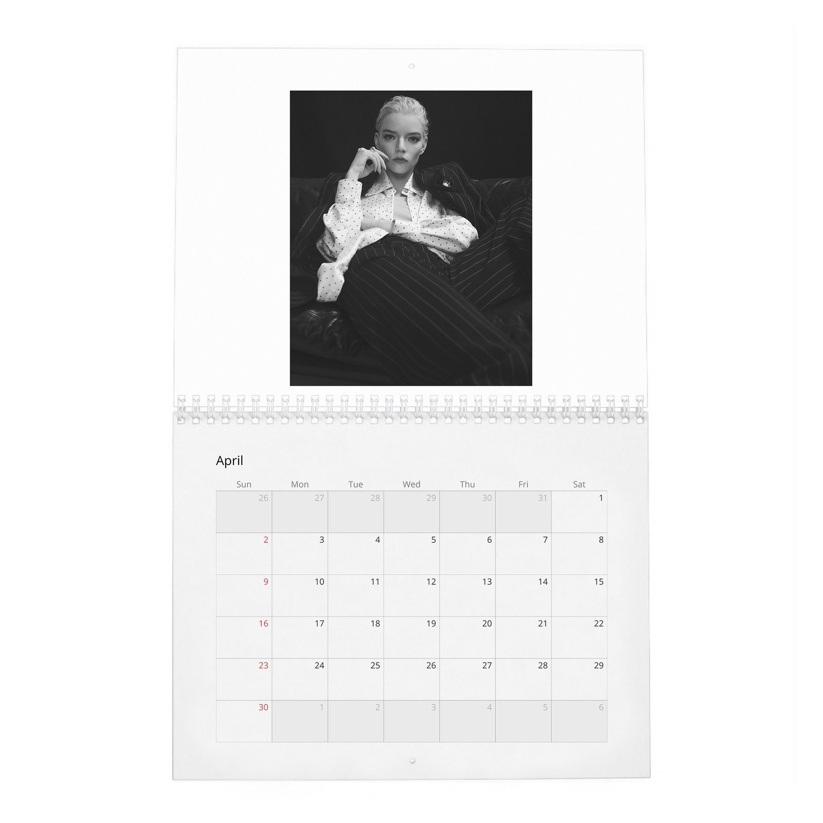 Anya Taylor-Joy - Summer Of Love 2027 Wall Calendar